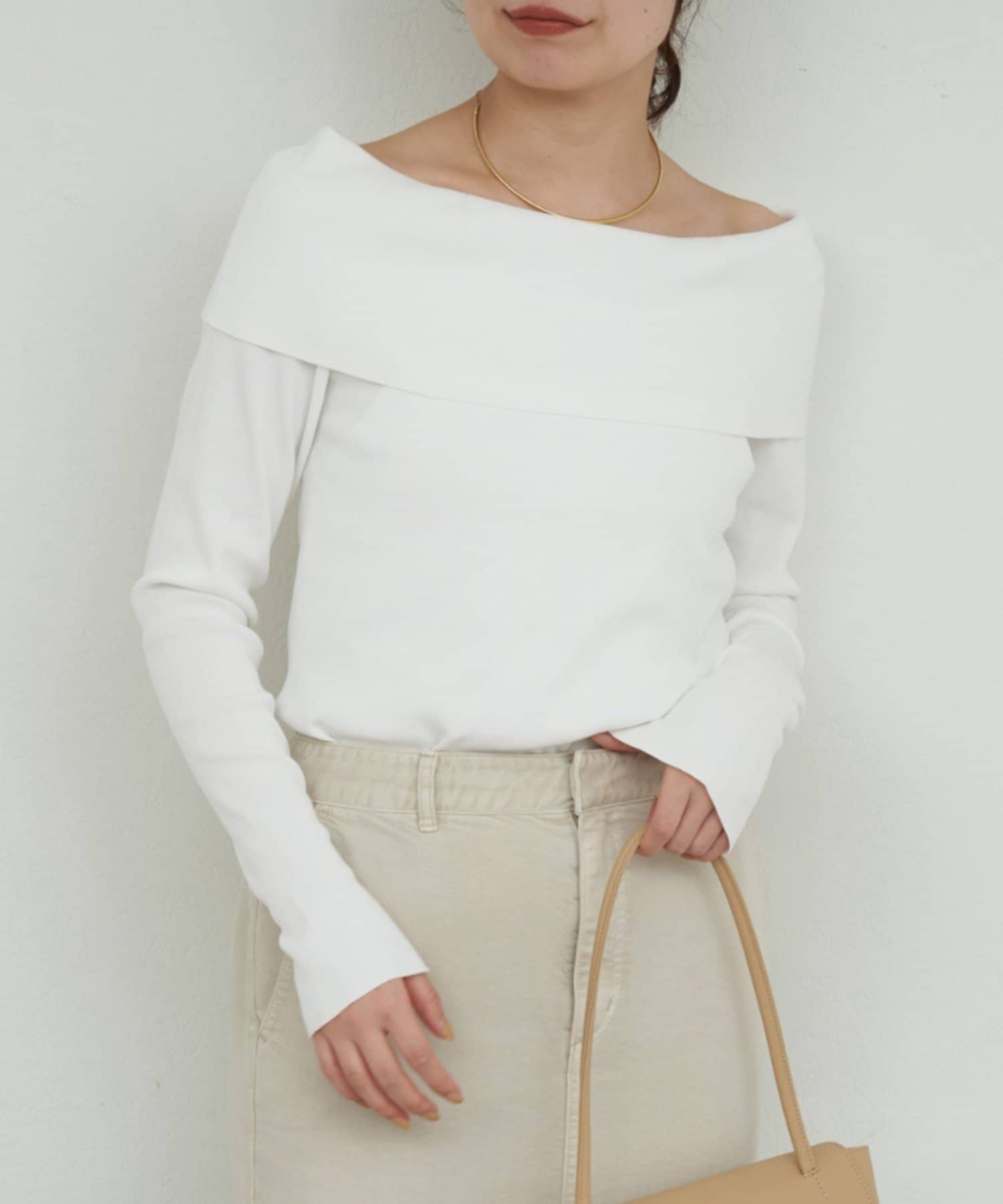 GALLARDAGALANTE(ガリャルダガランテ) オフショルニット