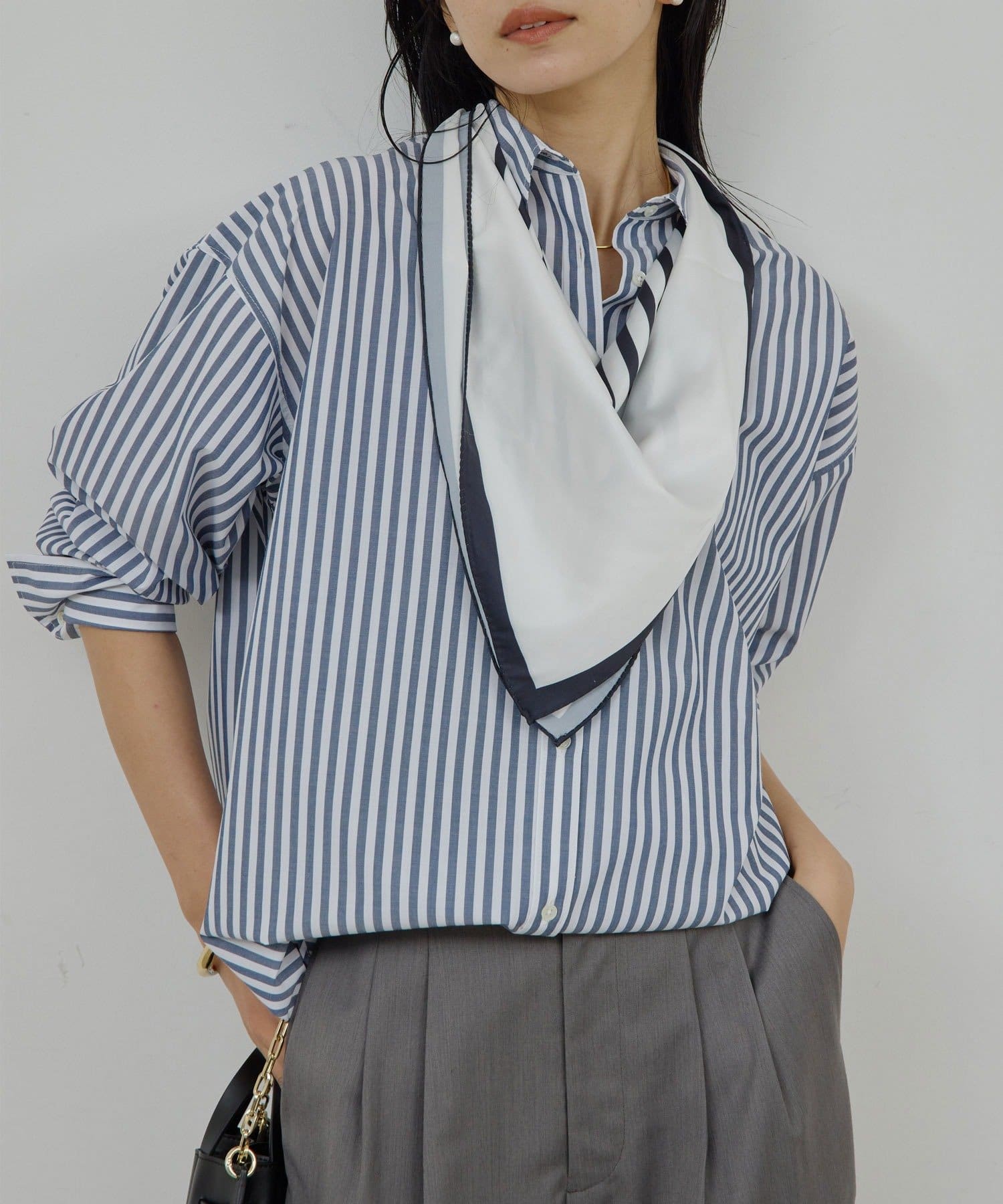 GALLARDAGALANTE(ガリャルダガランテ) 【12/18(木)10:30~予約開始】【MANAKAコラボ】スカーフセットシャツ