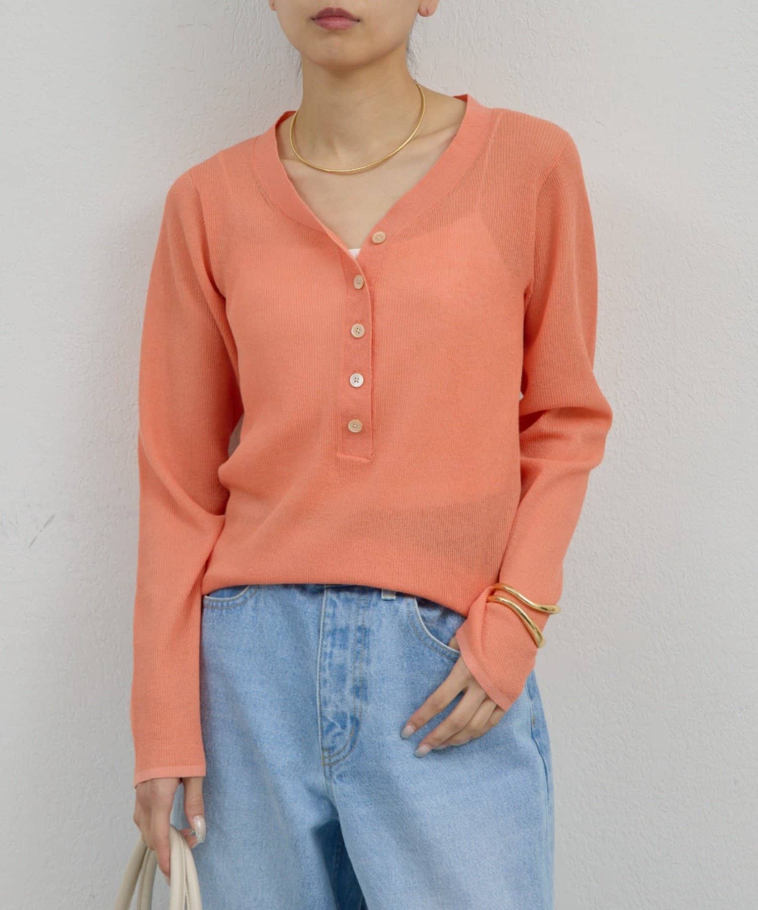 GALLARDAGALANTE(ガリャルダガランテ) シアーヘンリーニット