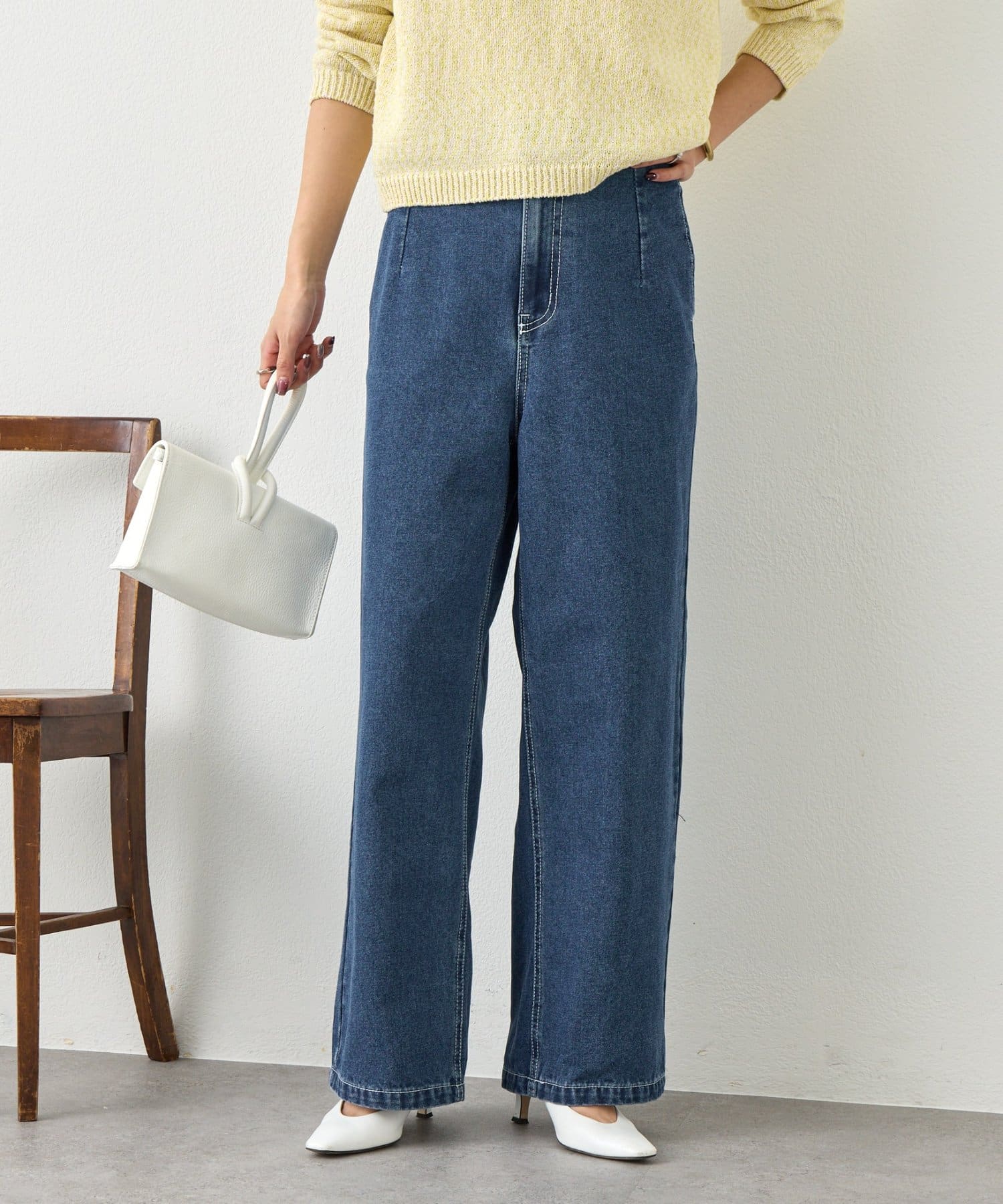 Jena　espace merveilleux(ジェナ　エスパスメルヴェイユ) ソフトバギーデニムパンツ