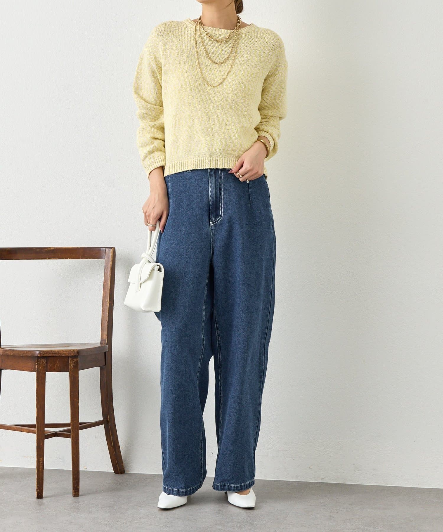 Jena　espace merveilleux(ジェナ　エスパスメルヴェイユ) ソフトバギーデニムパンツ