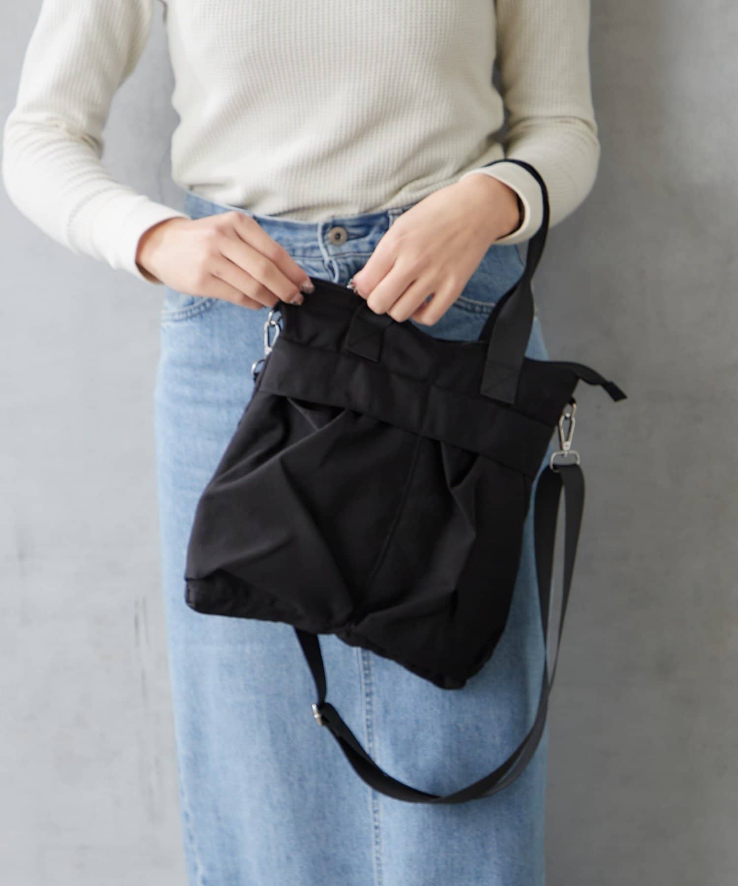 BIRTHDAY BAR(バースデイバー) ナイロンダブルポケット2WAYバッグ