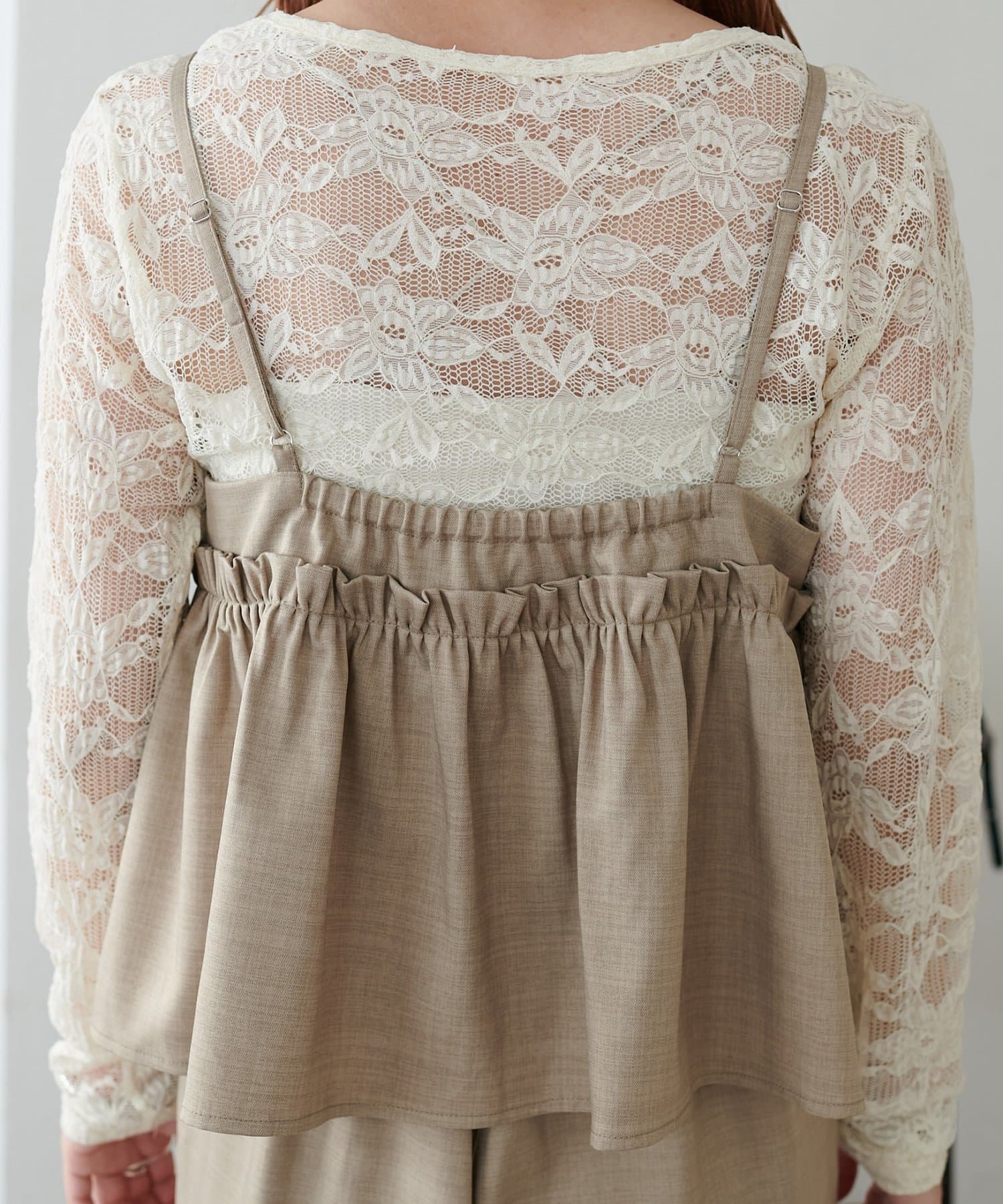 DISCOAT(ディスコート) 【WEB限定】クロスフリルサロペット