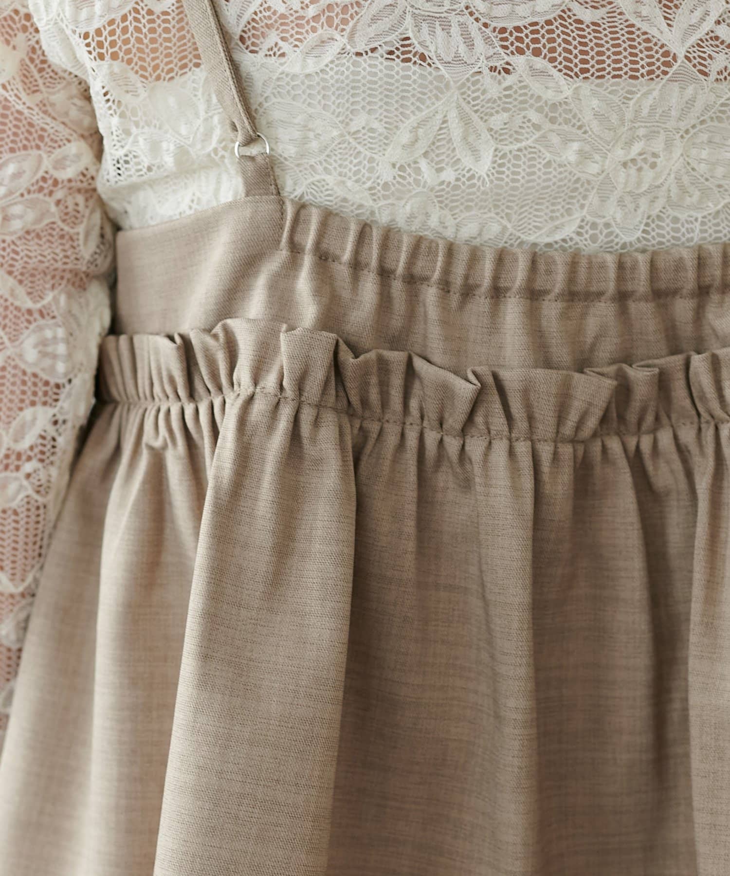 DISCOAT(ディスコート) 【WEB限定】クロスフリルサロペット