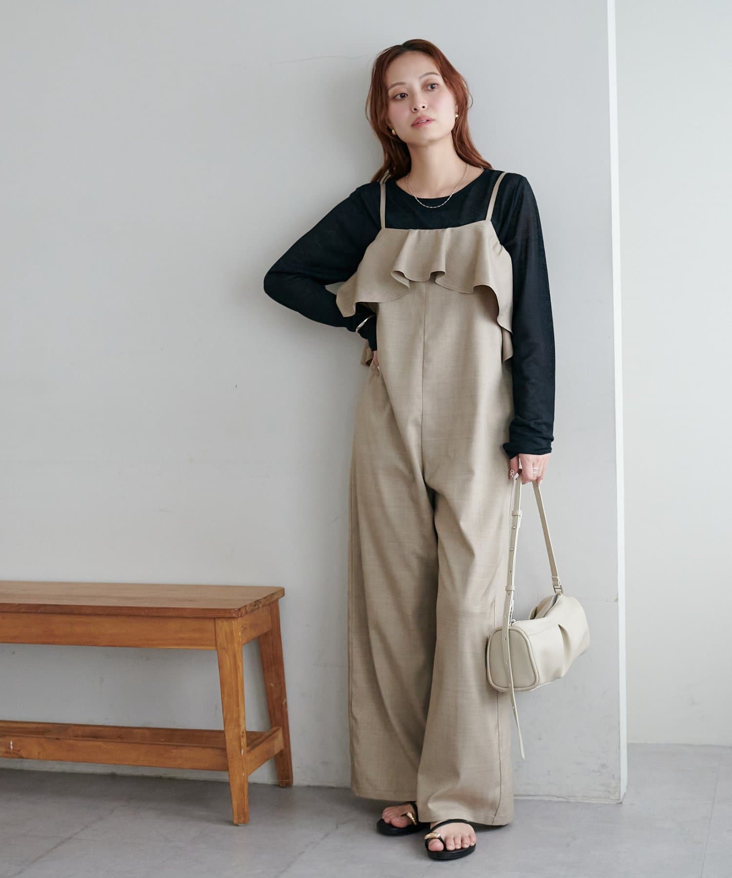 SS先行予約/WEB限定】ラッフルサロペット | DISCOAT(ディスコート