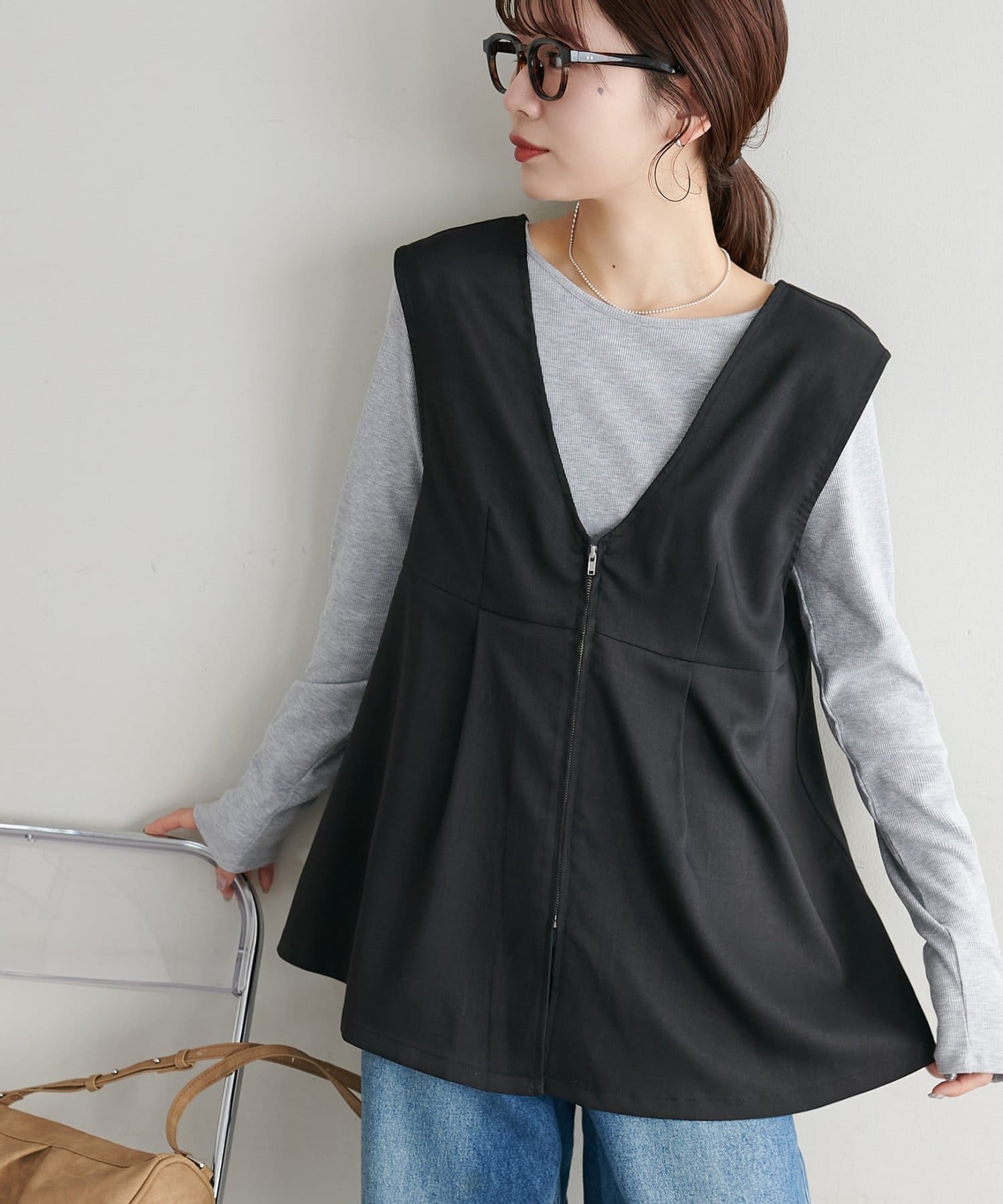 WEB限定】ジップタックベスト | DISCOAT(ディスコート)レディース