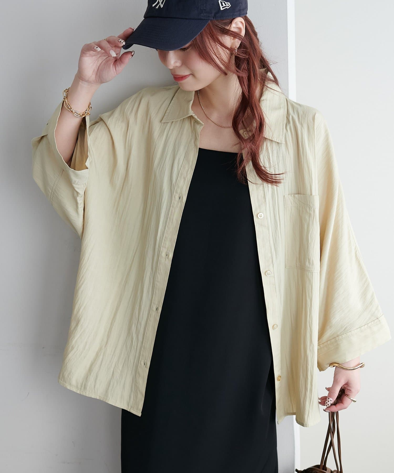 DISCOAT(ディスコート) 【SS先行予約/WEB限定】ワイドスリーブシアーシャツ