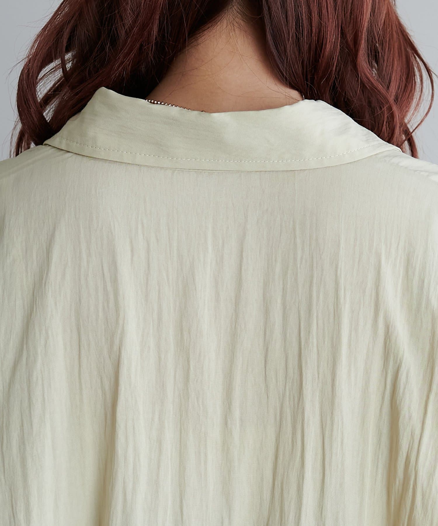 DISCOAT(ディスコート) 【SS先行予約/WEB限定】ワイドスリーブシアーシャツ