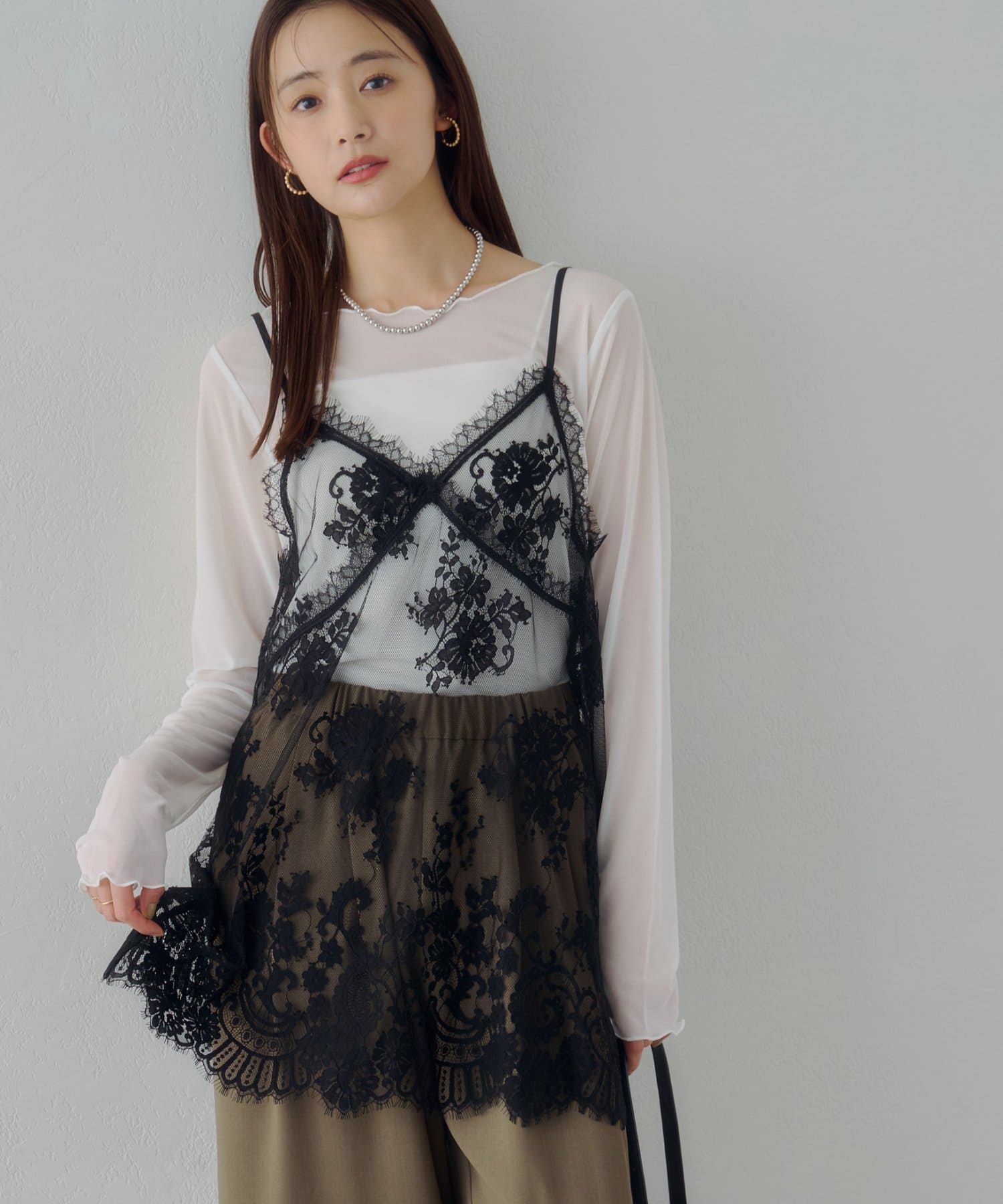 DISCOAT(ディスコート) 【Noka】ヴィンテージレースキャミチュニック