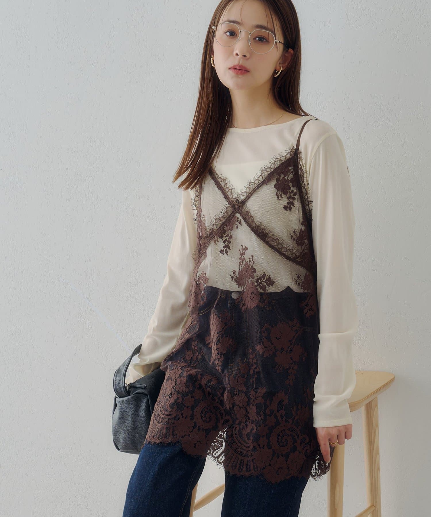 DISCOAT(ディスコート) 【Noka】ヴィンテージレースキャミチュニック