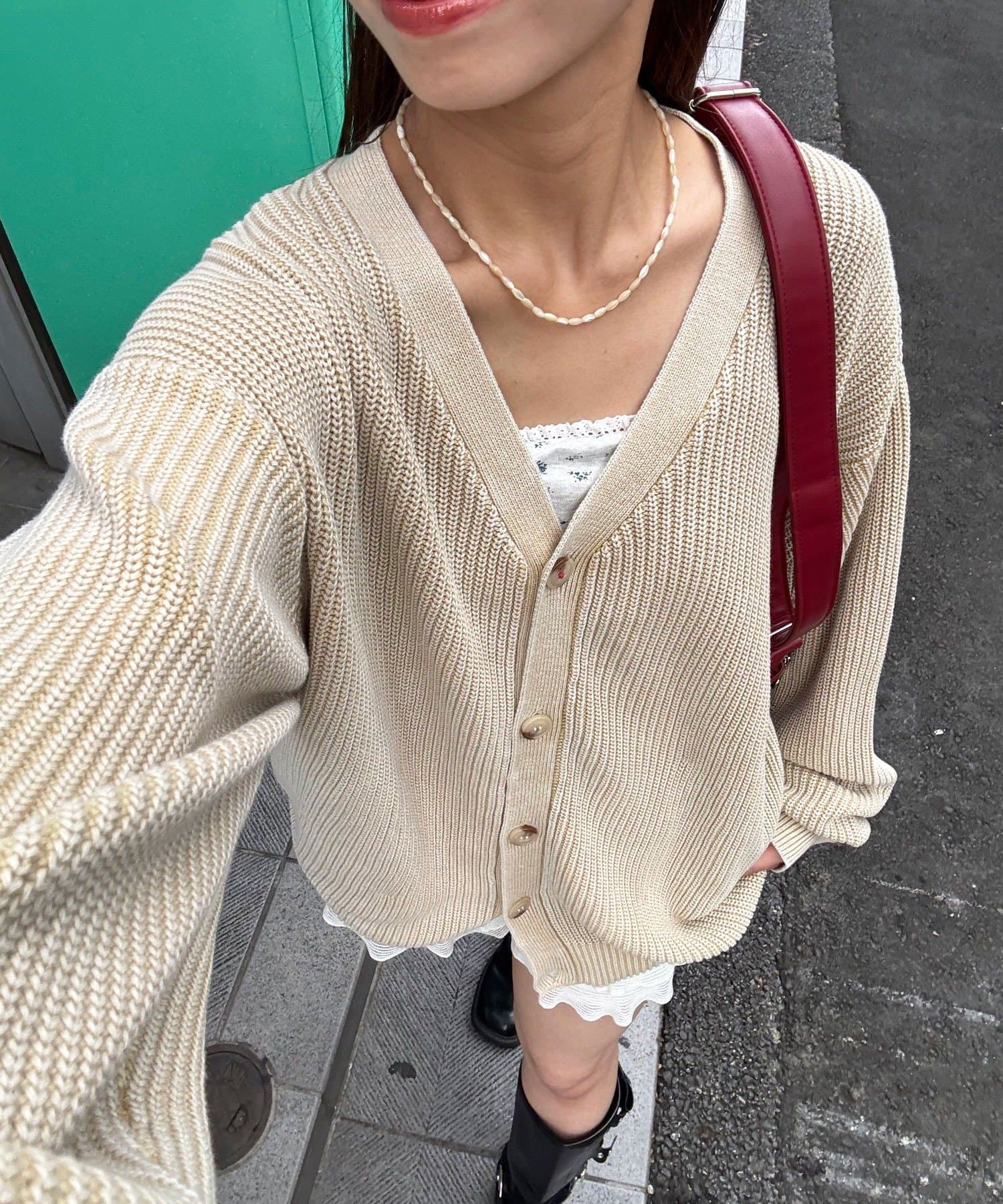 OUTLET(アウトレット) 【Ciaopanic】ストーンウォッシュニットカーディガン