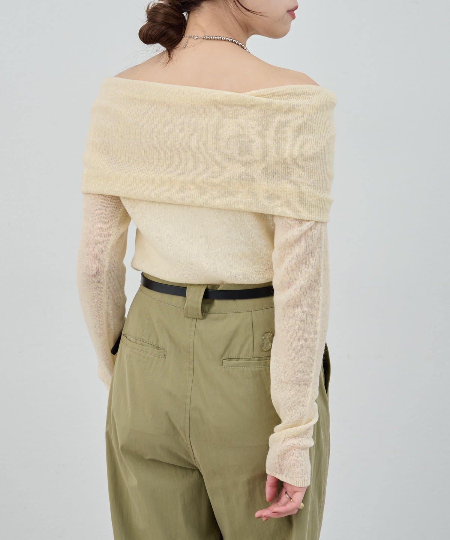 OUTLET(アウトレット) 【SHENERY】シアーオフショルニット