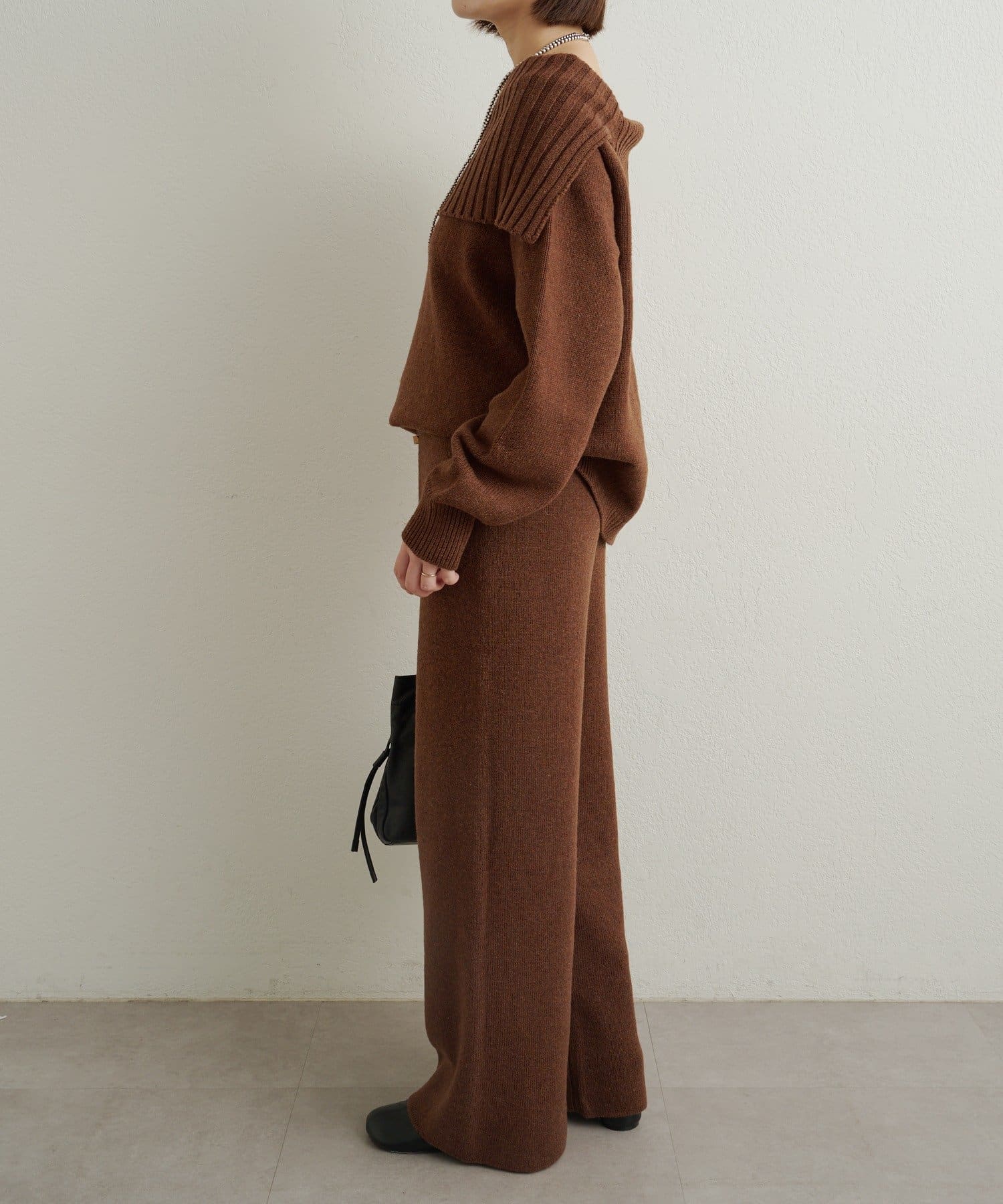 OUTLET(アウトレット) 【Omekashi】ニットパンツ