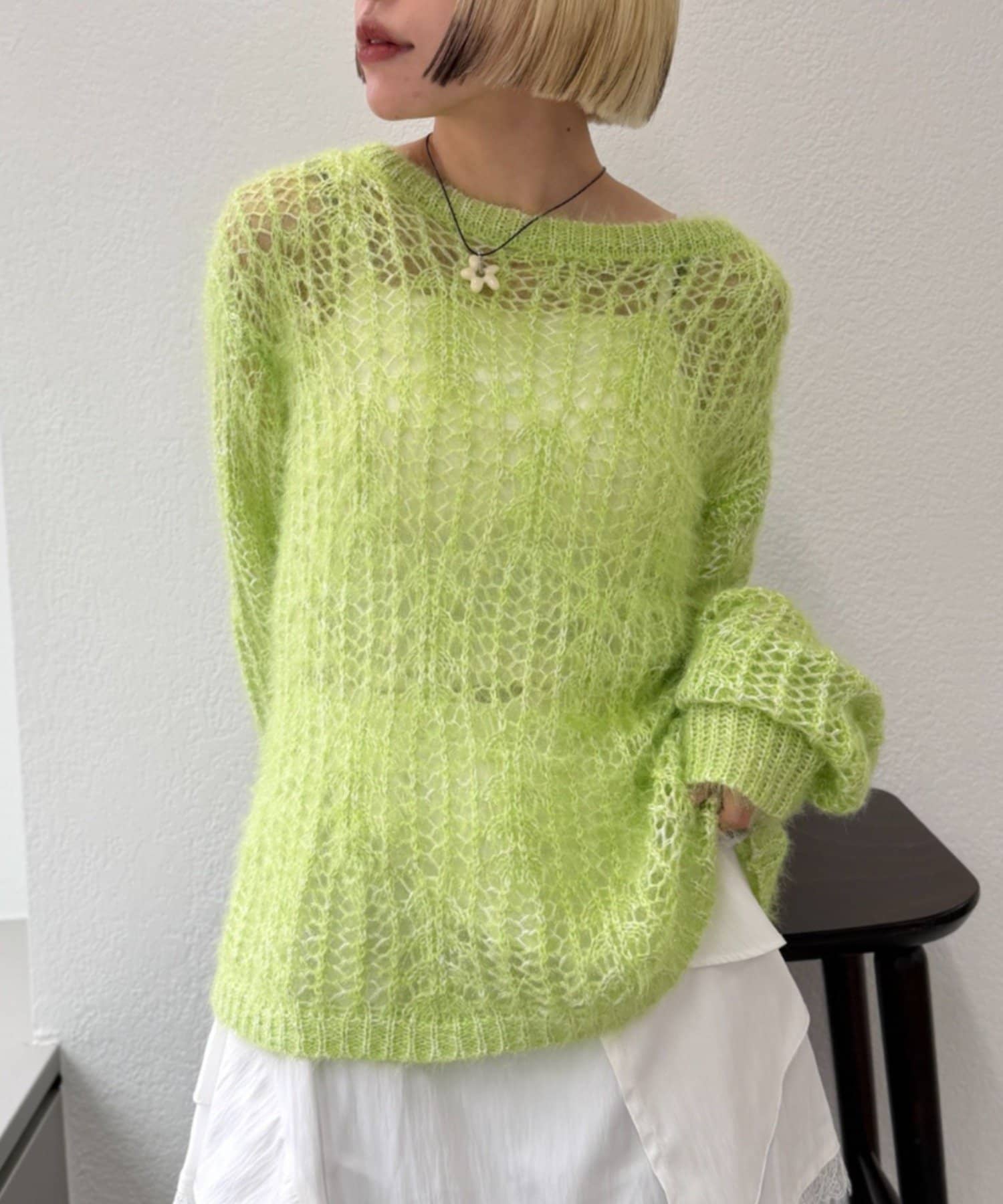 OUTLET(アウトレット) 【w closet】シアーラメニット