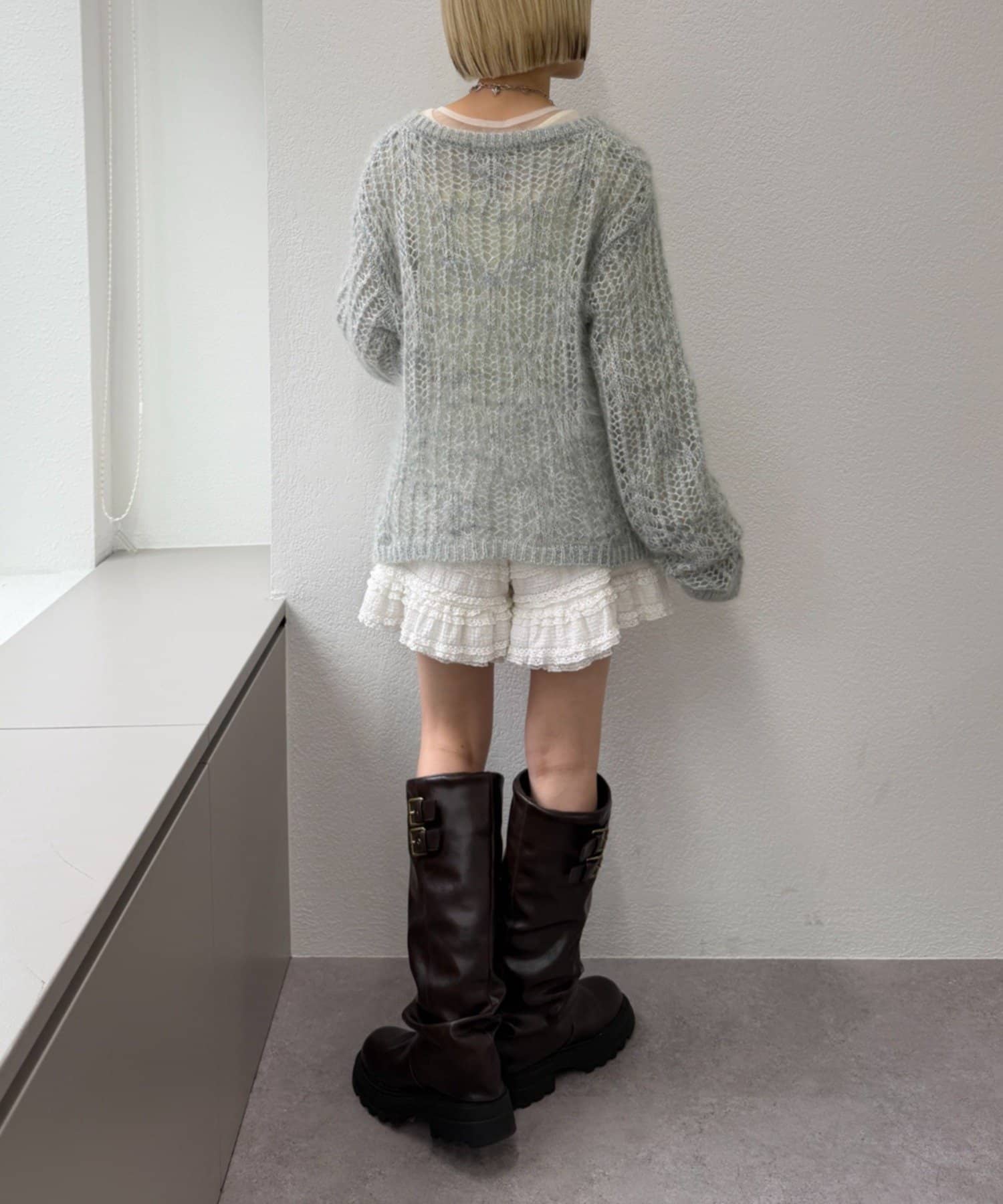 OUTLET(アウトレット) 【w closet】シアーラメニット