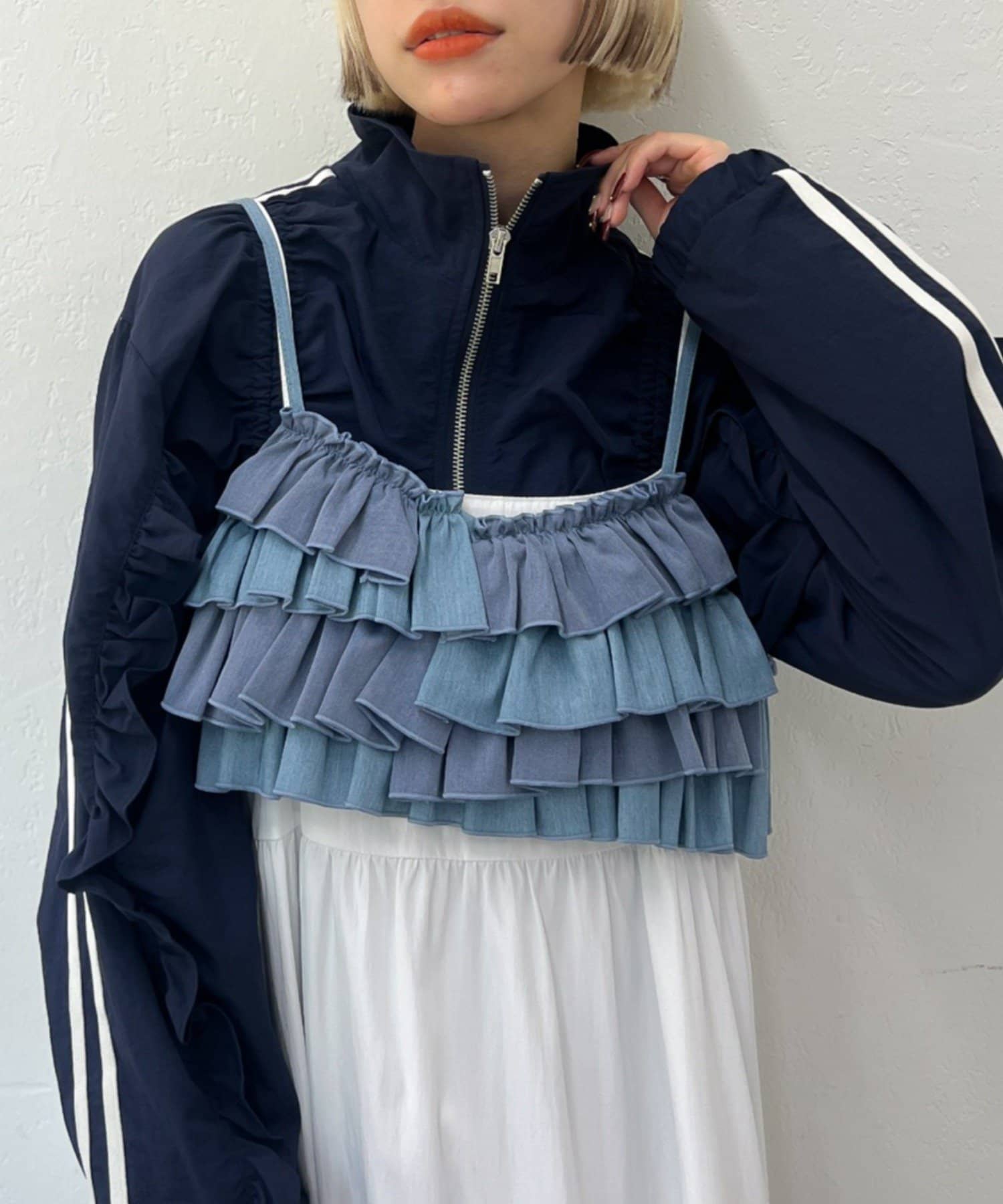 OUTLET(アウトレット) 【w closet】ふりふりビスチェ