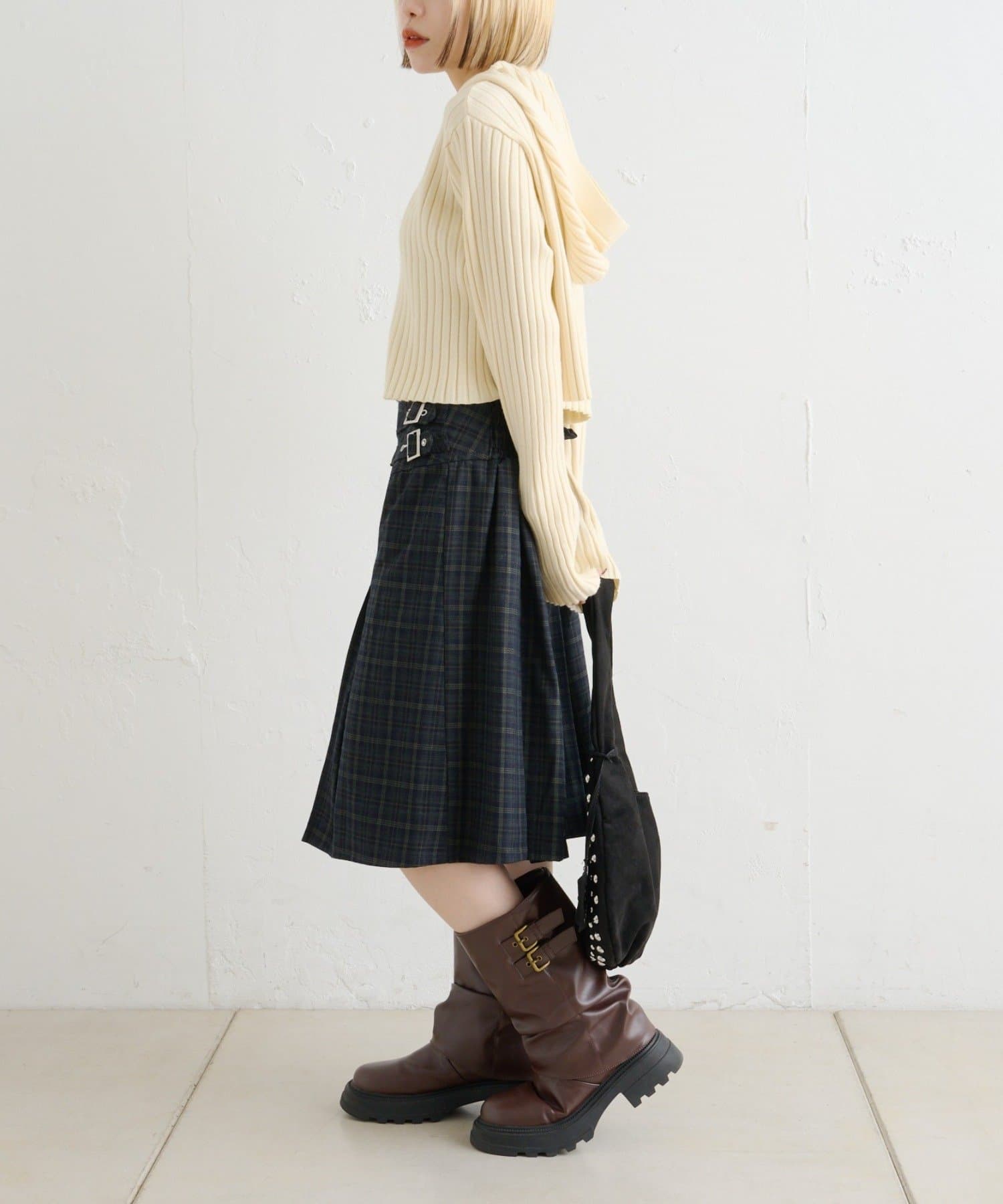 OUTLET(アウトレット) 【w closet】WZIPフーディーニット