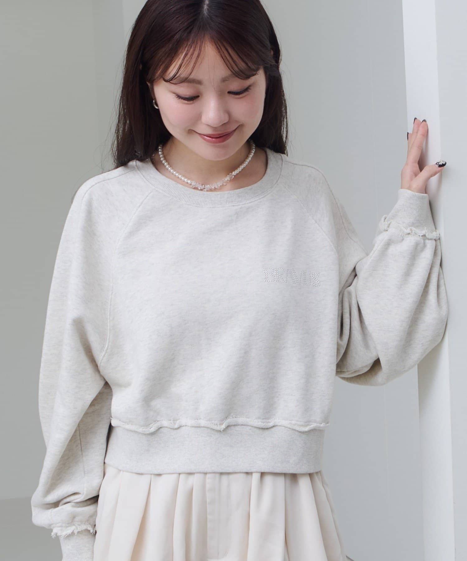 OUTLET(アウトレット) 【Kastane】ラインストーンスウェット