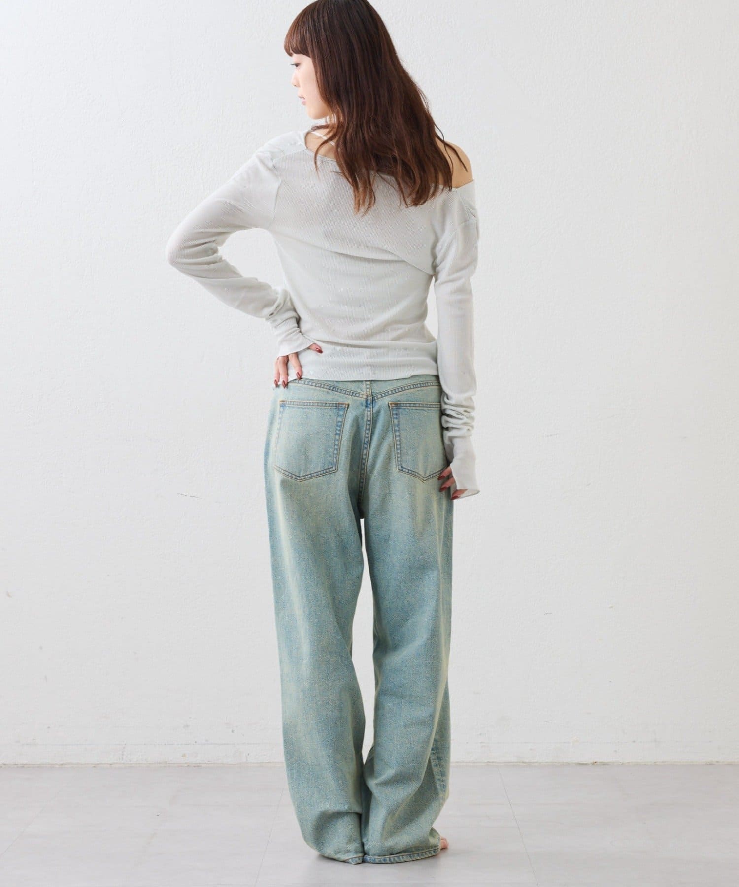 OUTLET(アウトレット) 【CIAOPANIC TYPY】キャミ付きシアードレープカットソー(セット)