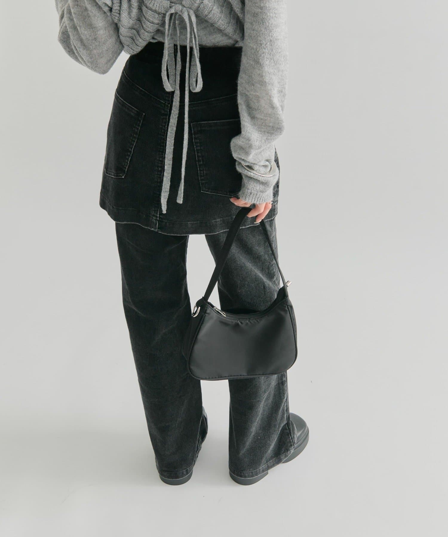 OUTLET(アウトレット) 【mystic】レイヤードコーデュロイパンツ