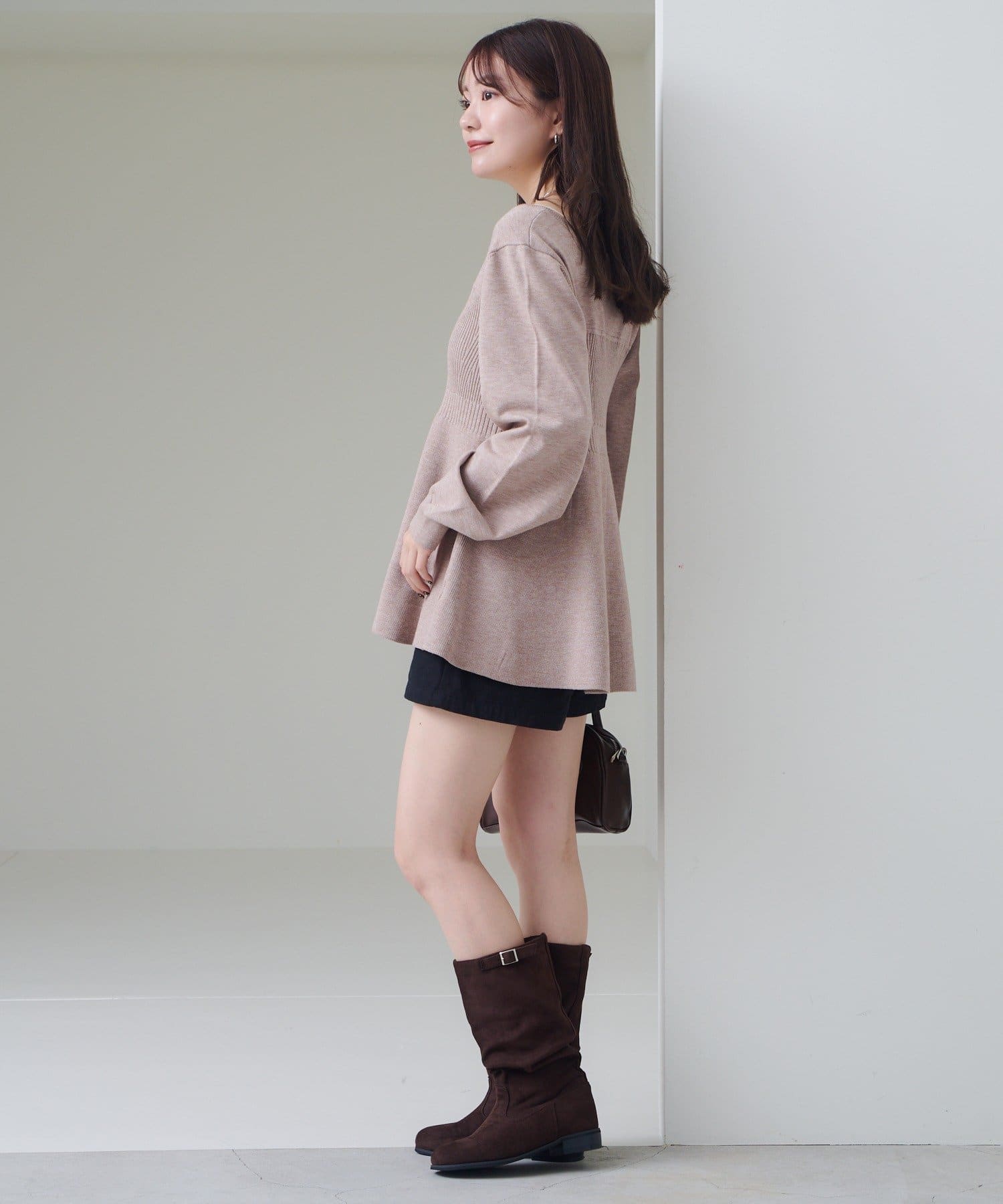 OUTLET(アウトレット) 【Kastane】ビスチェペプラムニット