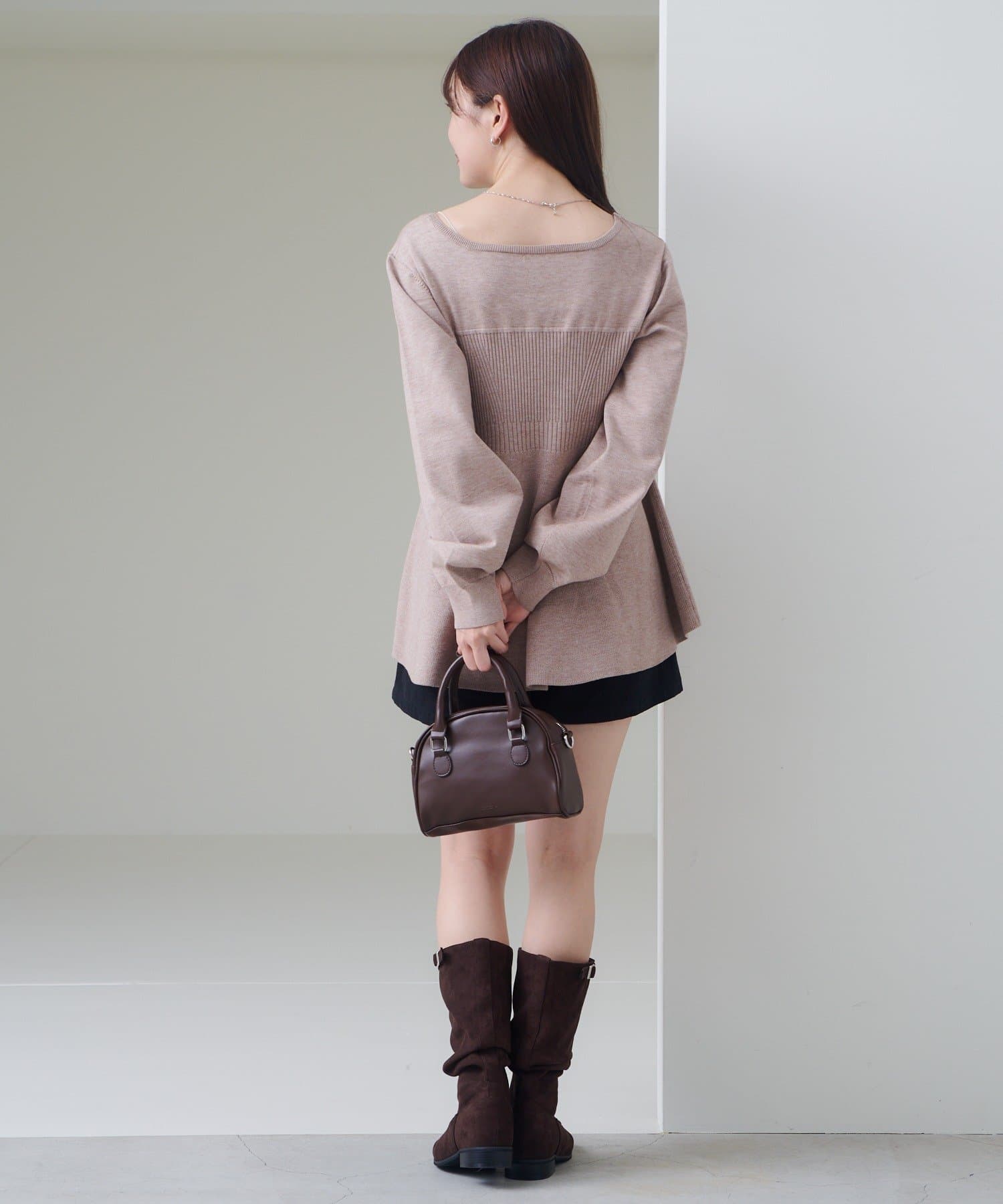 OUTLET(アウトレット) 【Kastane】ビスチェペプラムニット