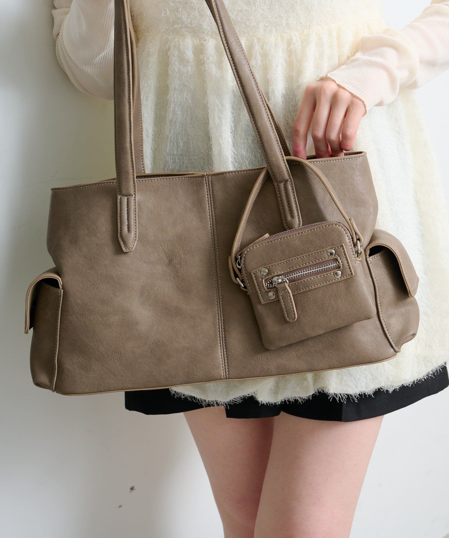 Kastane】ミニバッグ付きサイドポケットBAG | OUTLET(アウトレット
