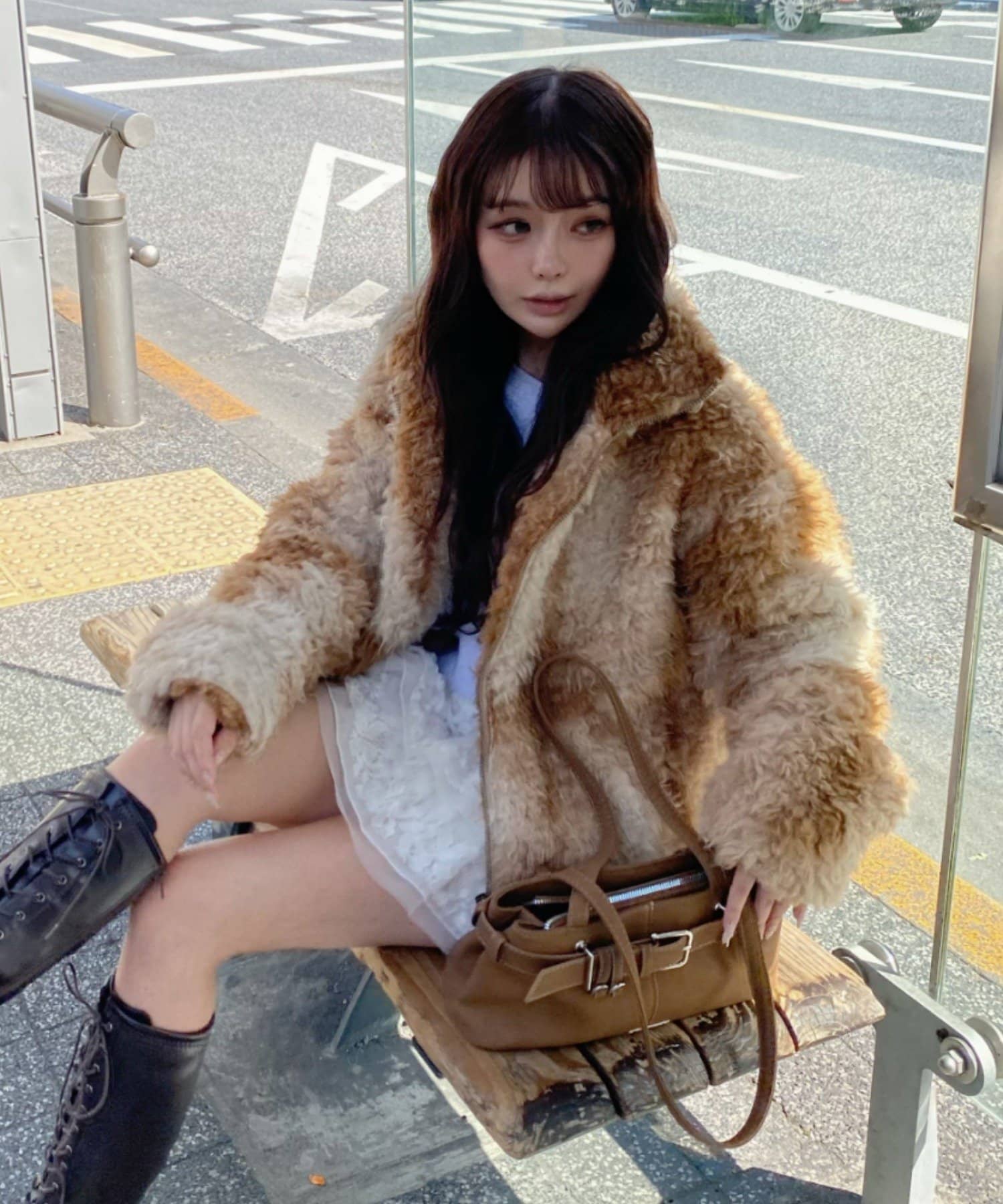 OUTLET(アウトレット) 【RAY CASSIN】ボアジップブルゾン