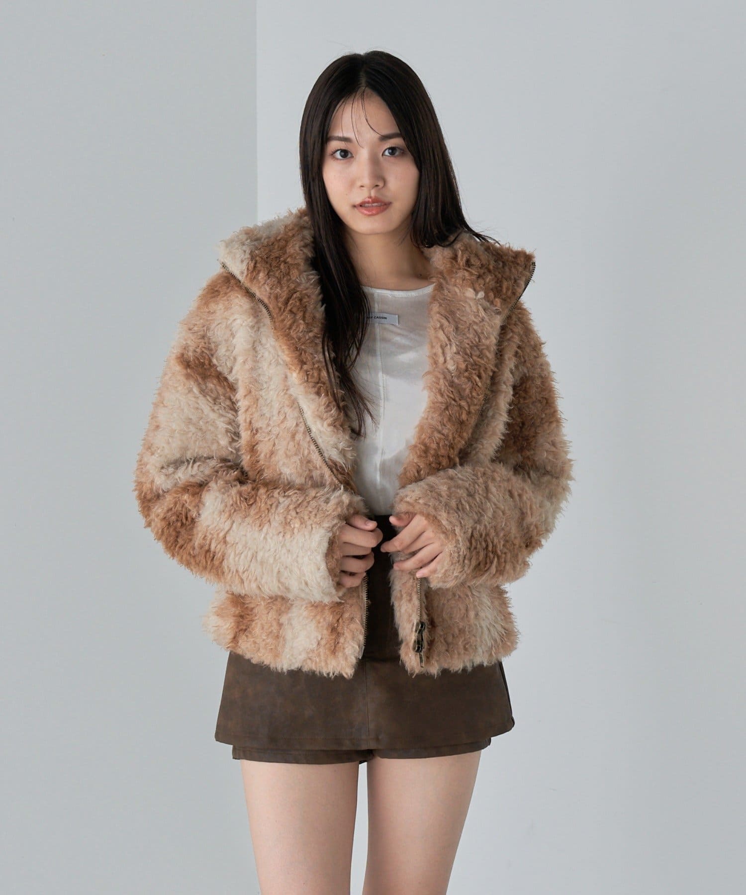 OUTLET(アウトレット) 【RAY CASSIN】ボアジップブルゾン