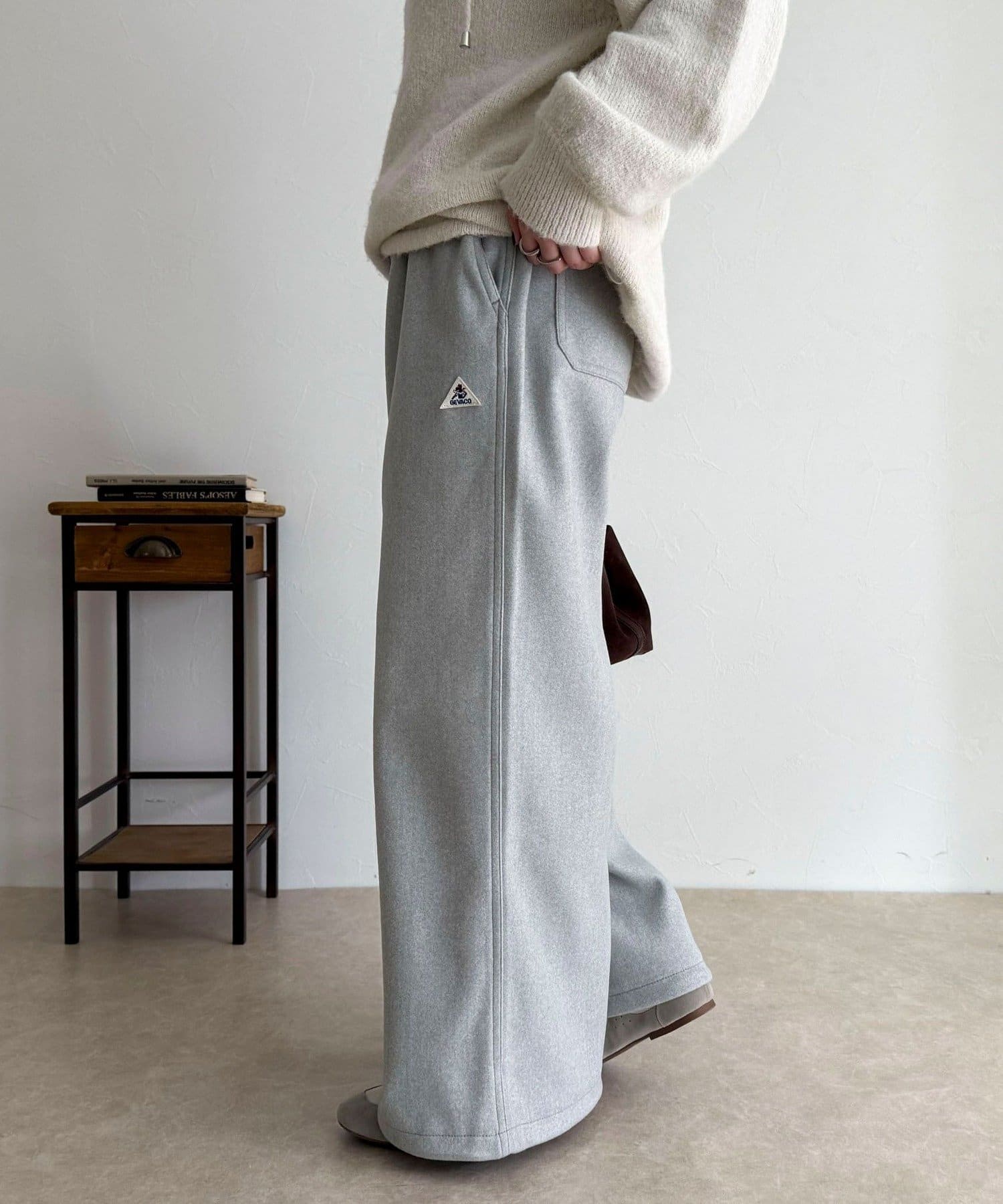 FREDY & GLOSTER(フレディ アンド グロスター) 【GEVACO/ゲバコ】ウールライクイージーパンツ