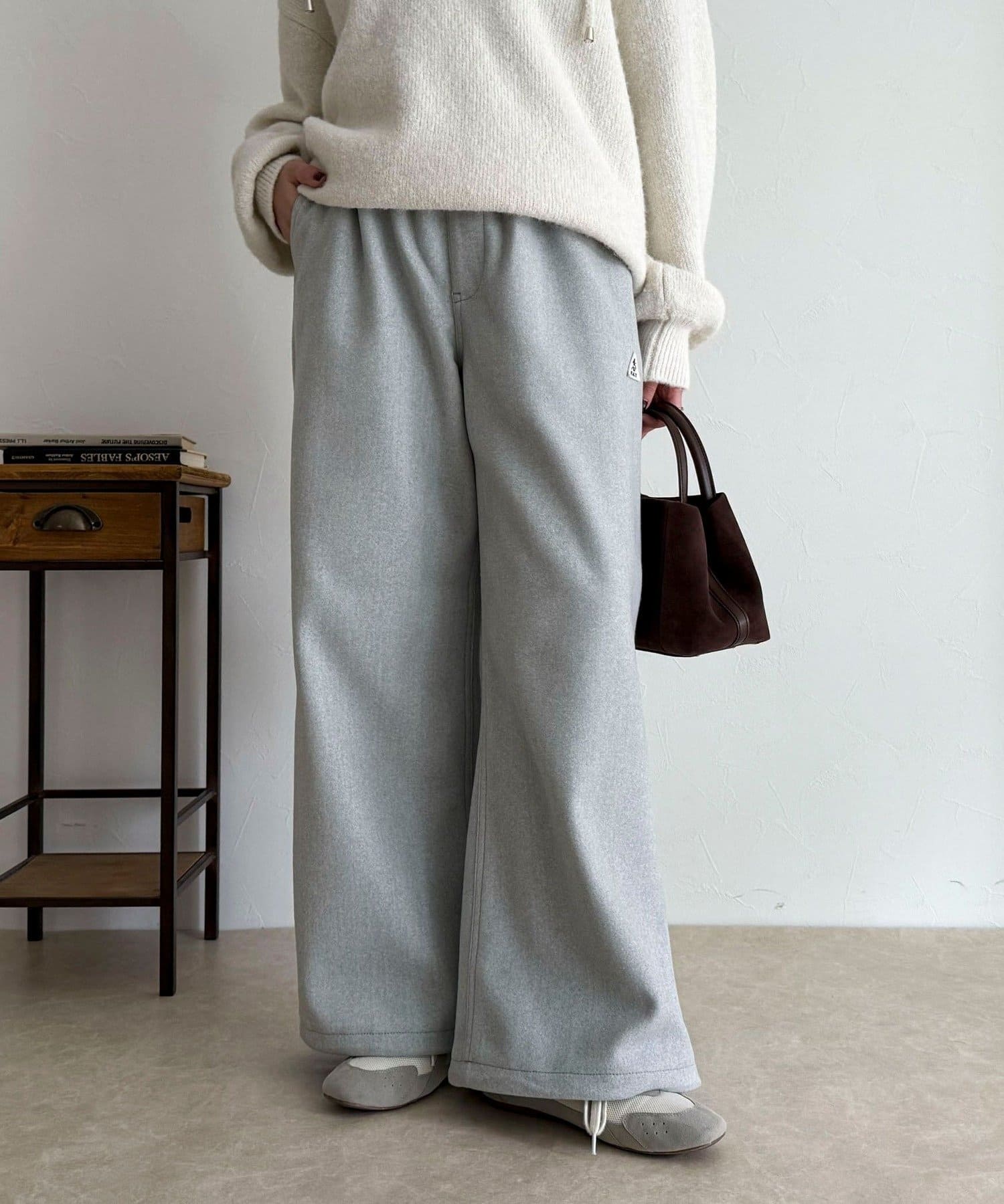 FREDY & GLOSTER(フレディ アンド グロスター) 【GEVACO/ゲバコ】ウールライクイージーパンツ