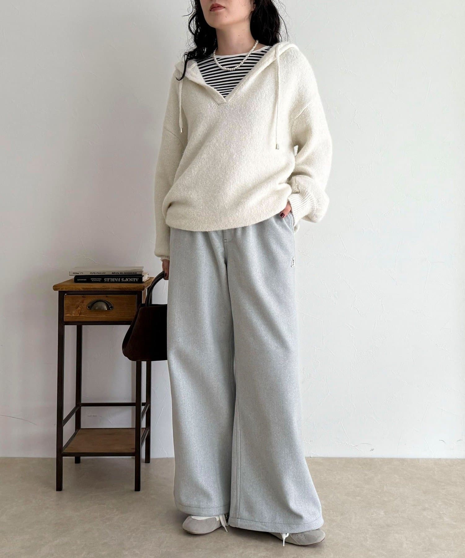 FREDY & GLOSTER(フレディ アンド グロスター) 【GEVACO/ゲバコ】ウールライクイージーパンツ