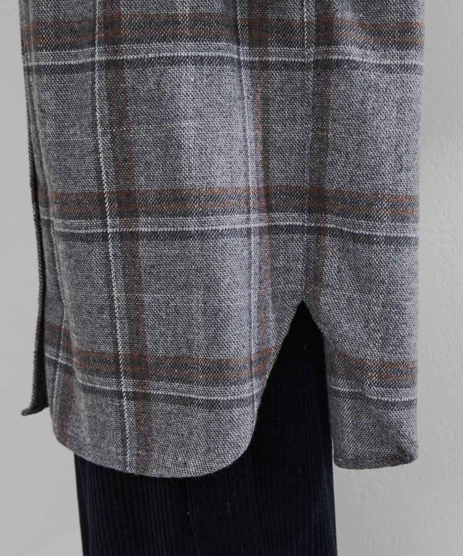 PUAL CE CIN(ピュアルセシン) 起毛チェックシャツ