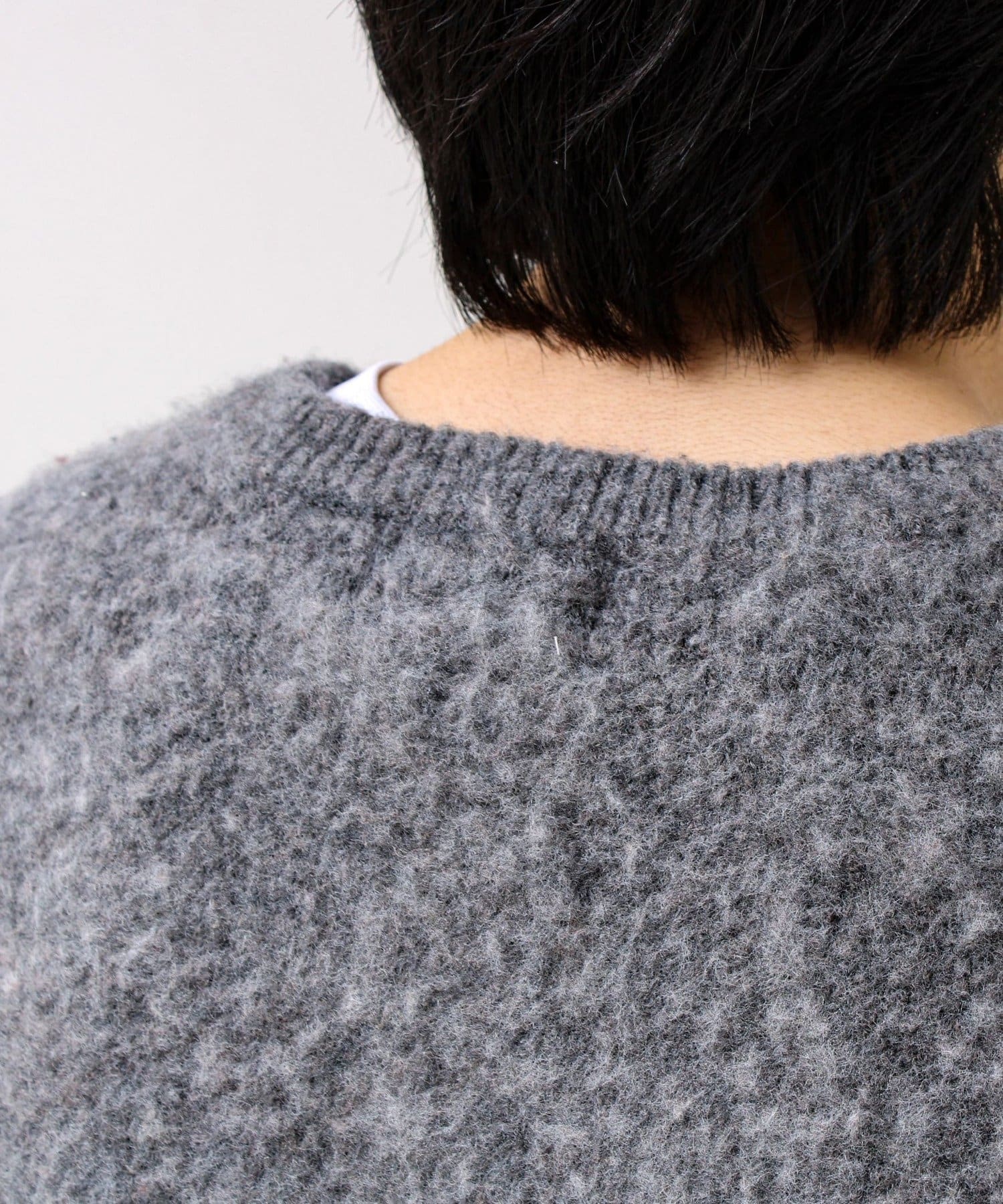 FREDY & GLOSTER(フレディ アンド グロスター) 【モヘアタッチ/ユニセックス対応】ヘンリーネックプルオーバーニット