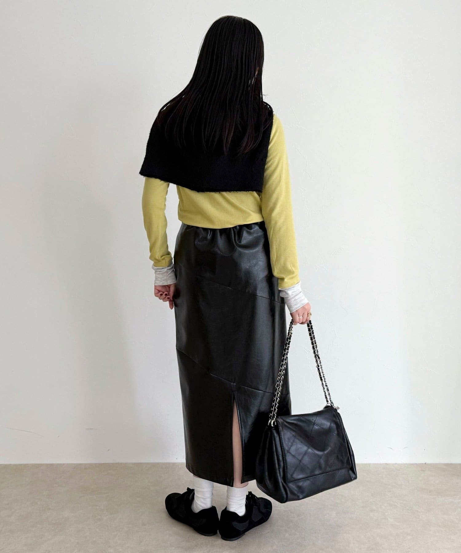 FREDY & GLOSTER(フレディ アンド グロスター) ヴィンテージライクレザースカート