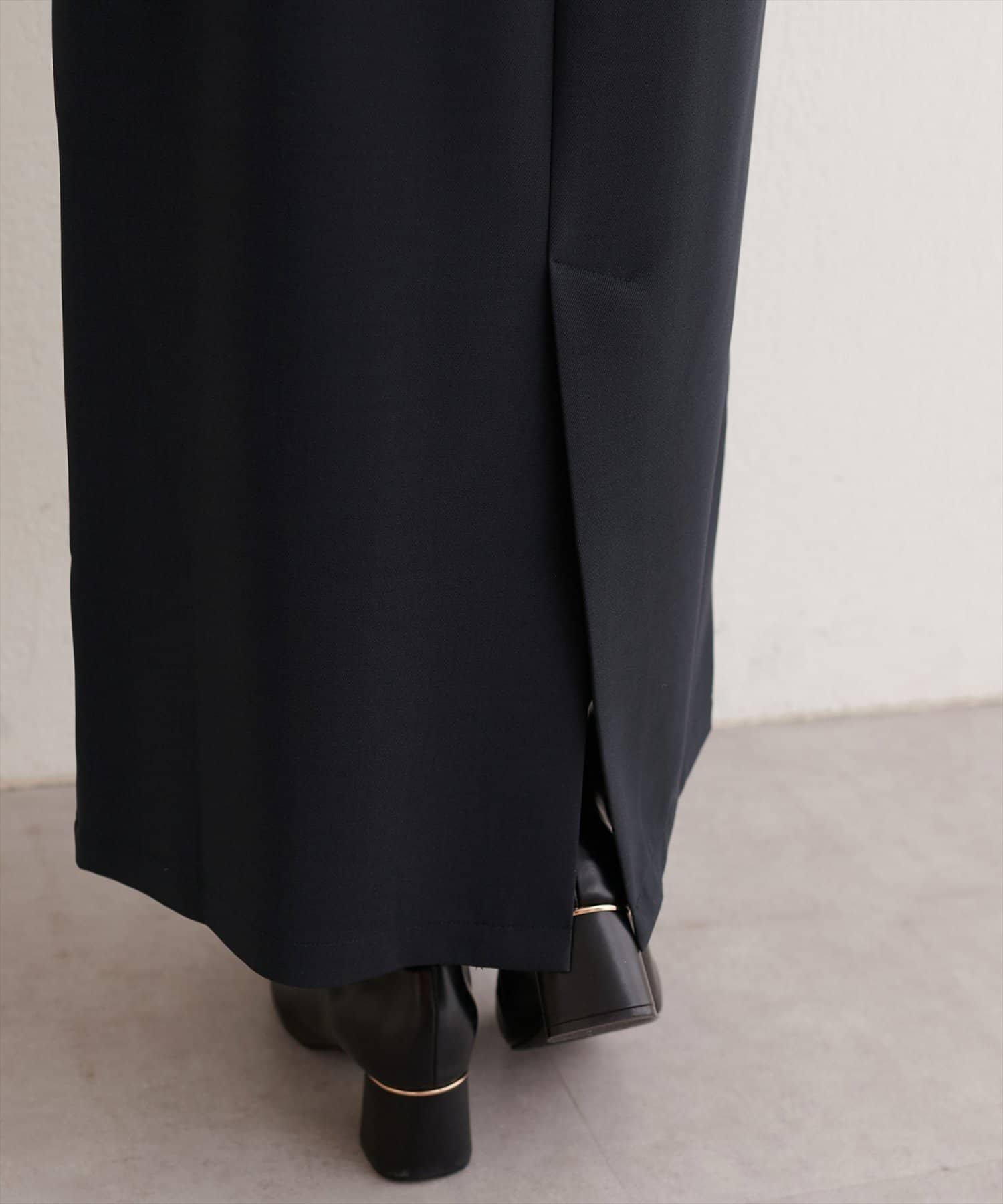 natural couture(ナチュラルクチュール) リボン付きナロースカート