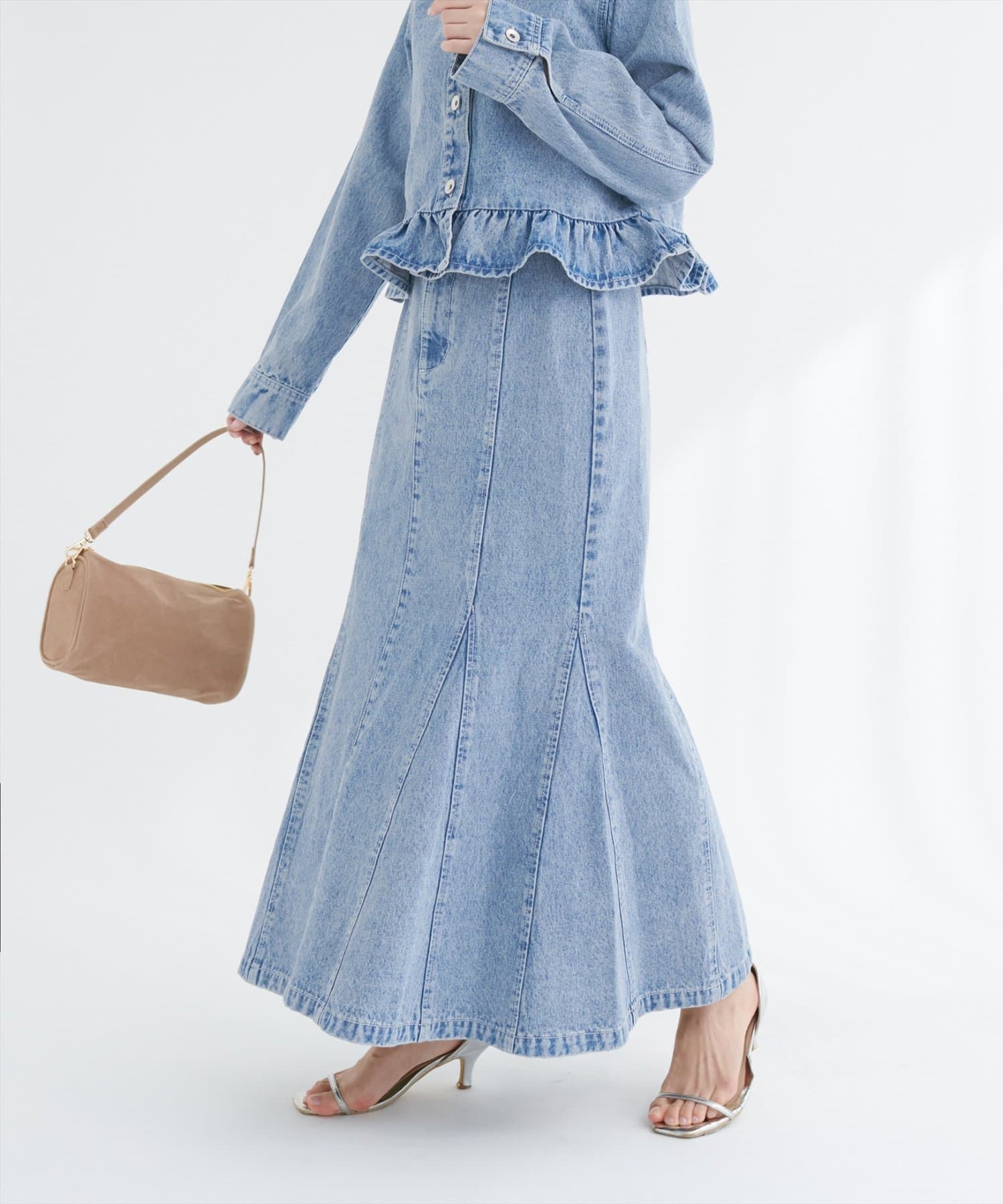 natural couture(ナチュラルクチュール) マーメイドデニムスカート