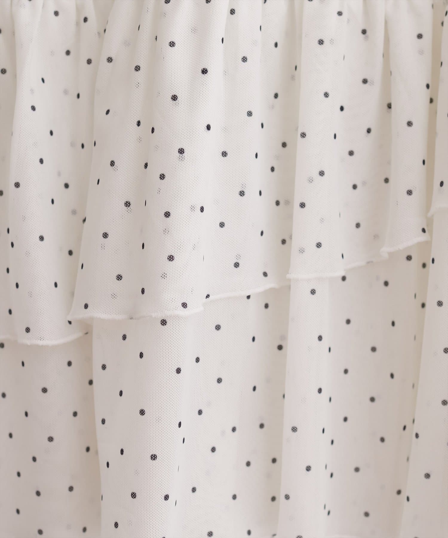 natural couture(ナチュラルクチュール) 総レースティアードTOPS