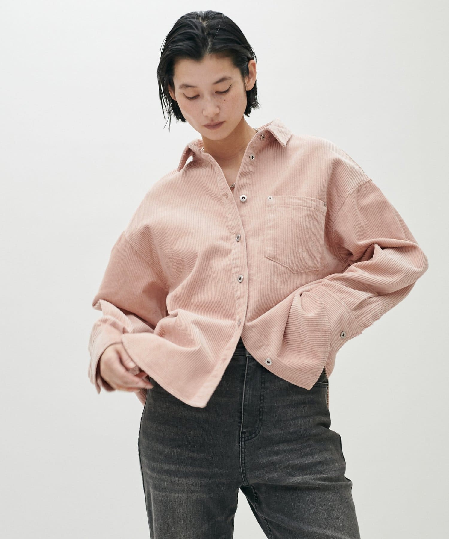 LARUTA(ラルータ) コーデュロイオーバーシャツ