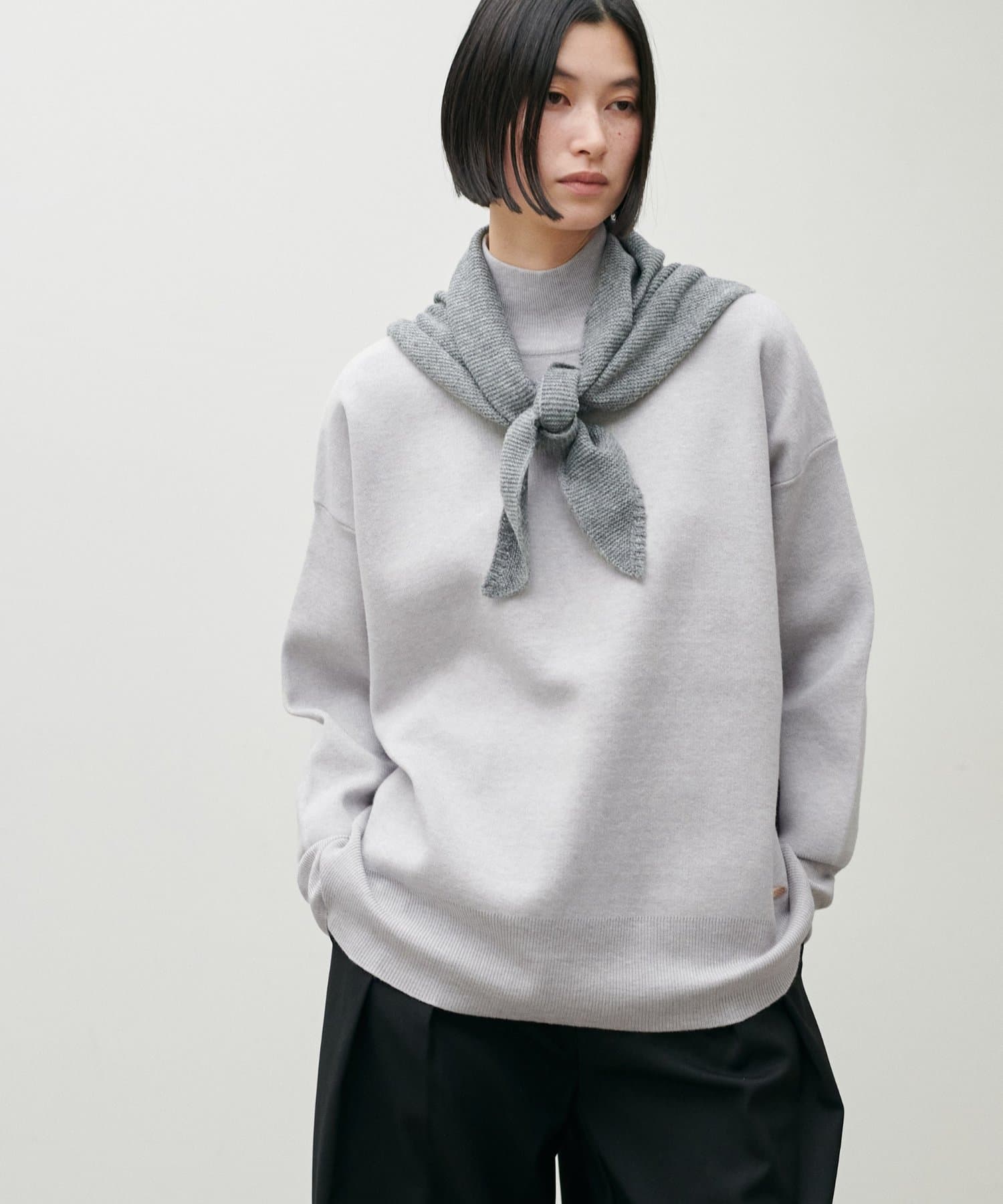 LARUTA(ラルータ) ダブルジャガードタートルニットプルオーバー