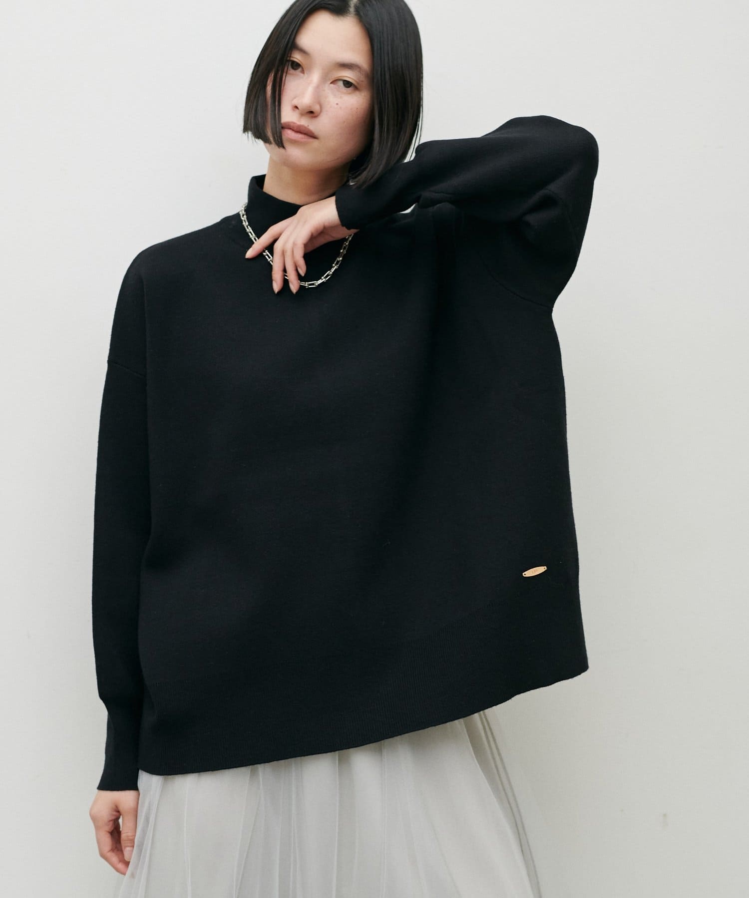 LARUTA(ラルータ) ダブルジャガードタートルニットプルオーバー