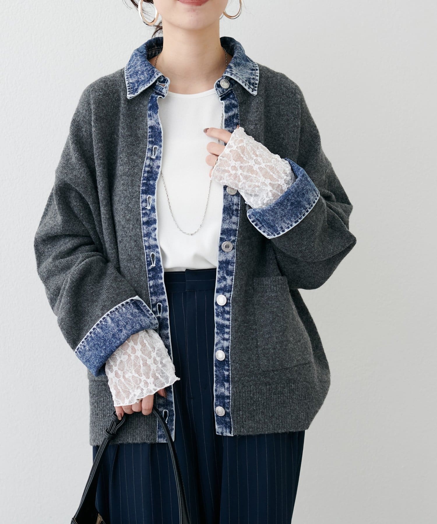 LARUTA(ラルータ) レースドッキングロンT