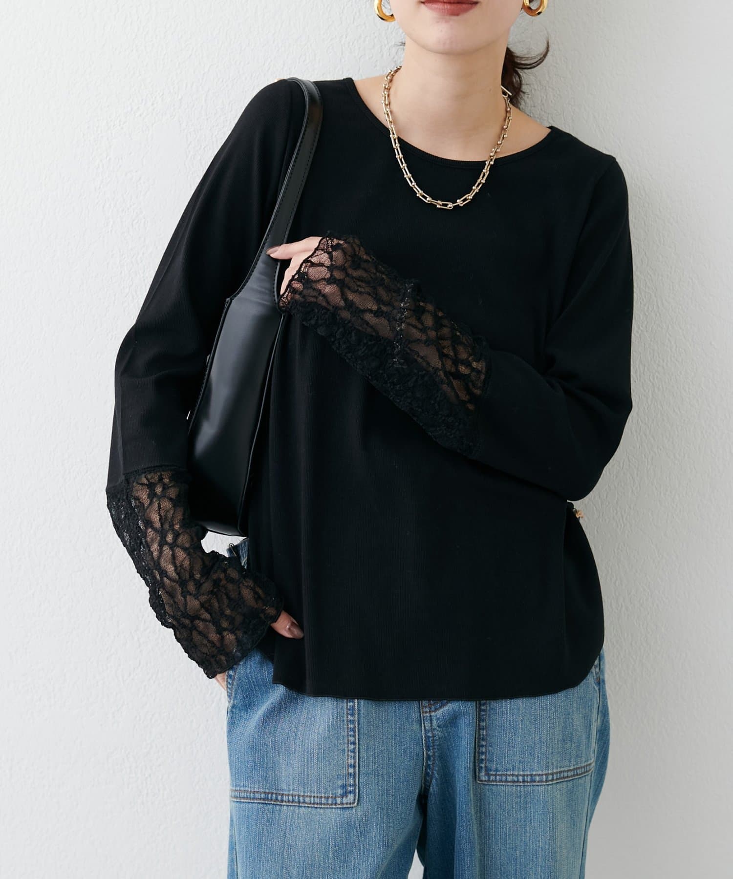 LARUTA(ラルータ) レースドッキングロンT