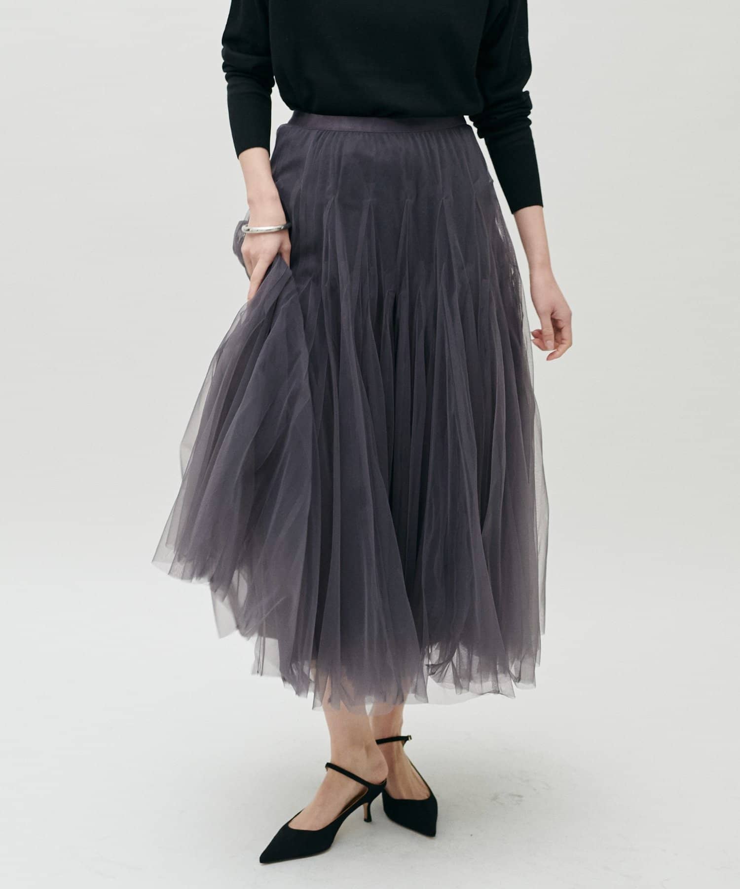 LARUTA(ラルータ) ダブルマチボリュームチュールスカート