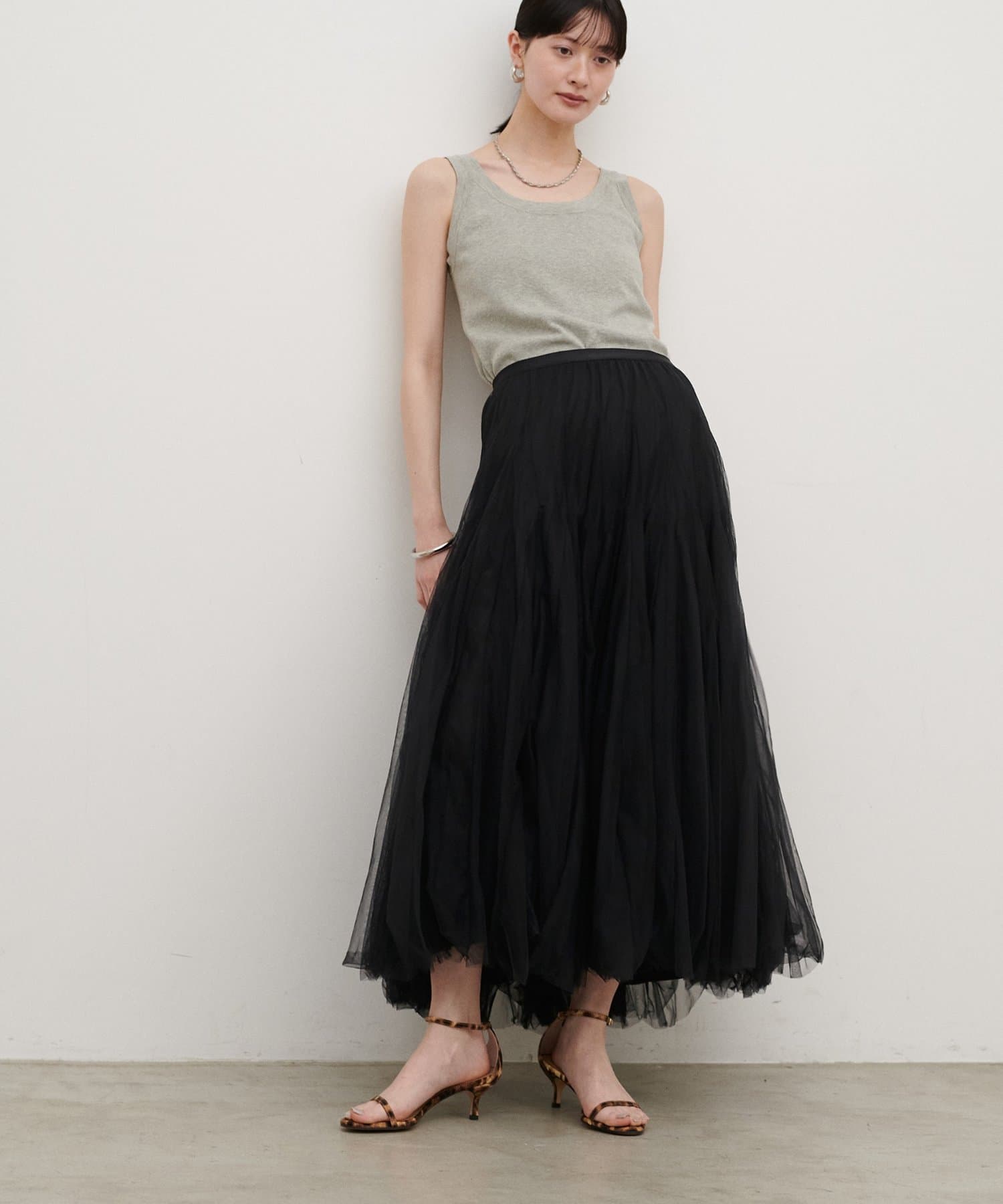 LARUTA(ラルータ) ダブルマチボリュームチュールスカート