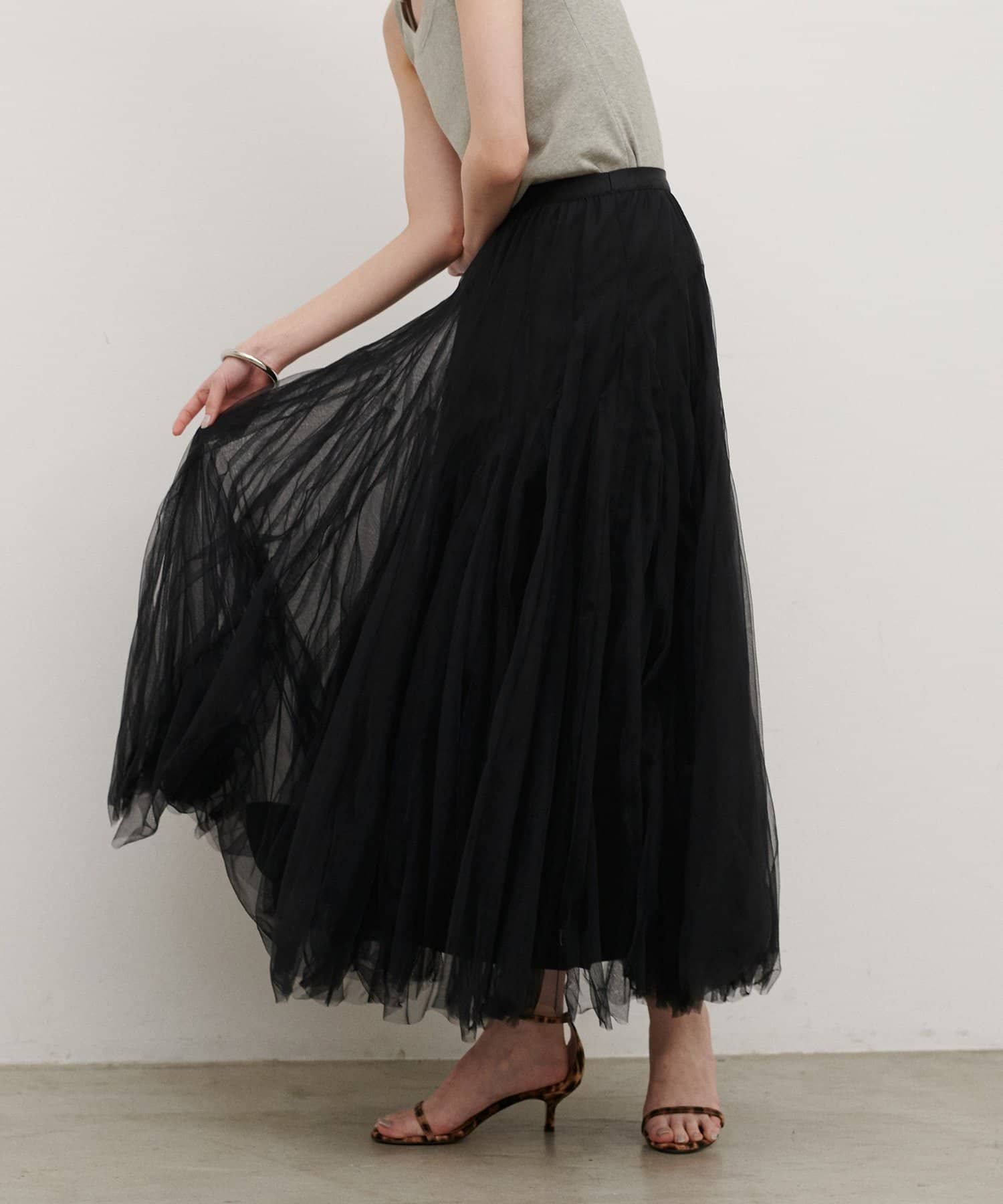 LARUTA(ラルータ) ダブルマチボリュームチュールスカート