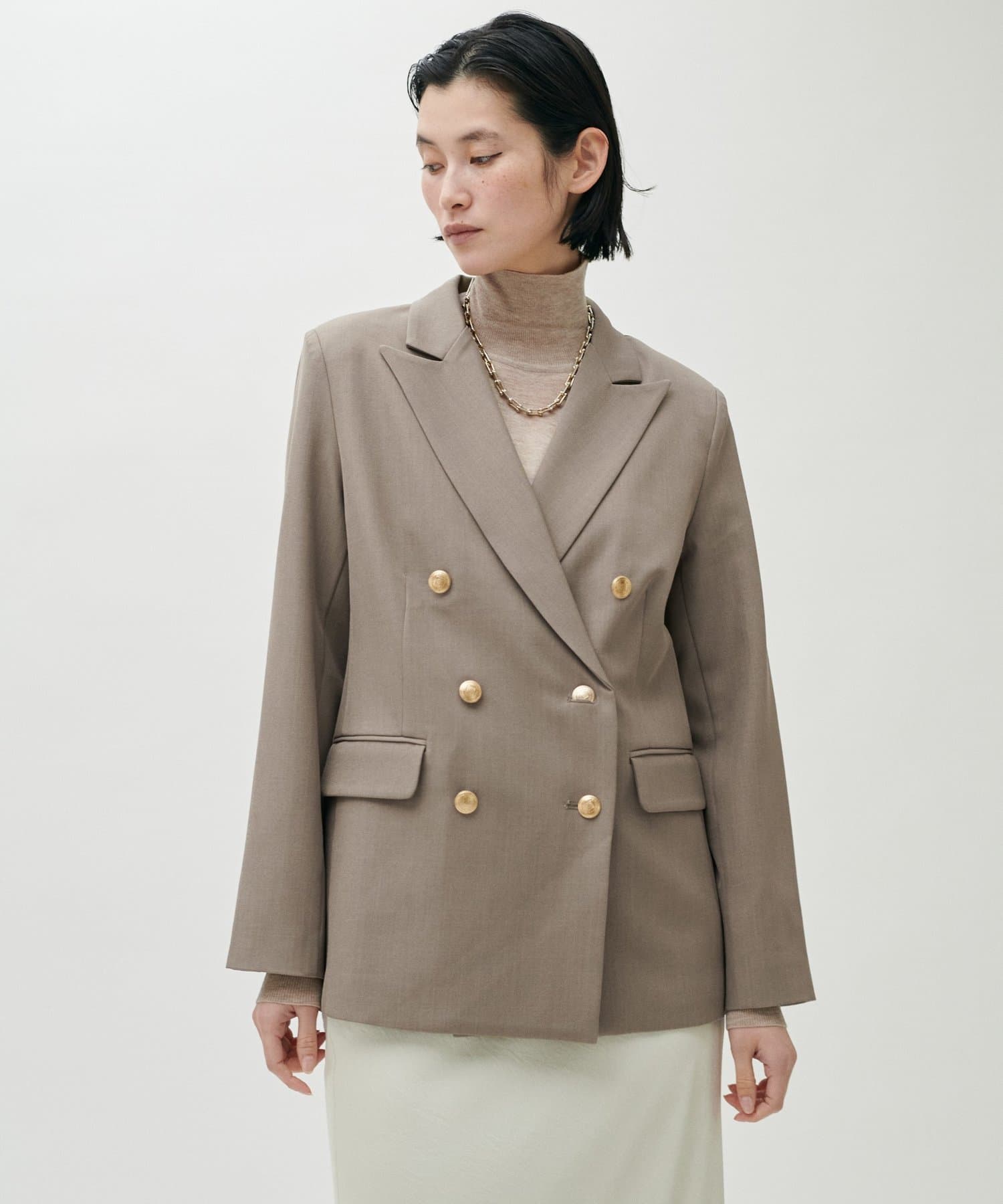 LARUTA(ラルータ) 金ボタンテーラードジャケット