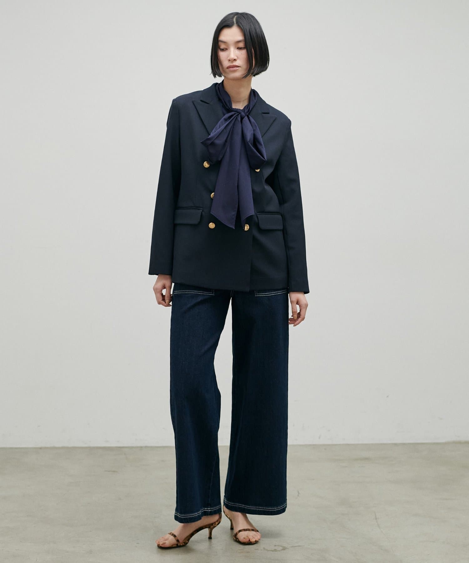 LARUTA(ラルータ) セレモニー対応可／ボータイリボンギャザーブラウス