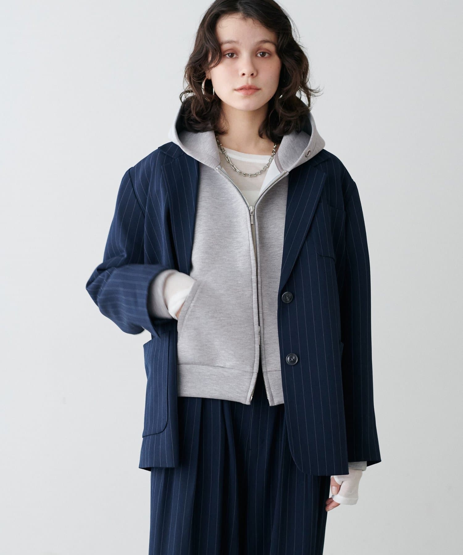 LARUTA(ラルータ) ダンボールダブルジップパーカー