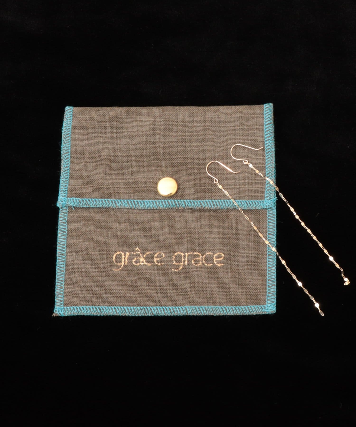 NOLLEY'S(ノーリーズ) 【grace grace/グラスグラス】10K ペタルチェーンピアス